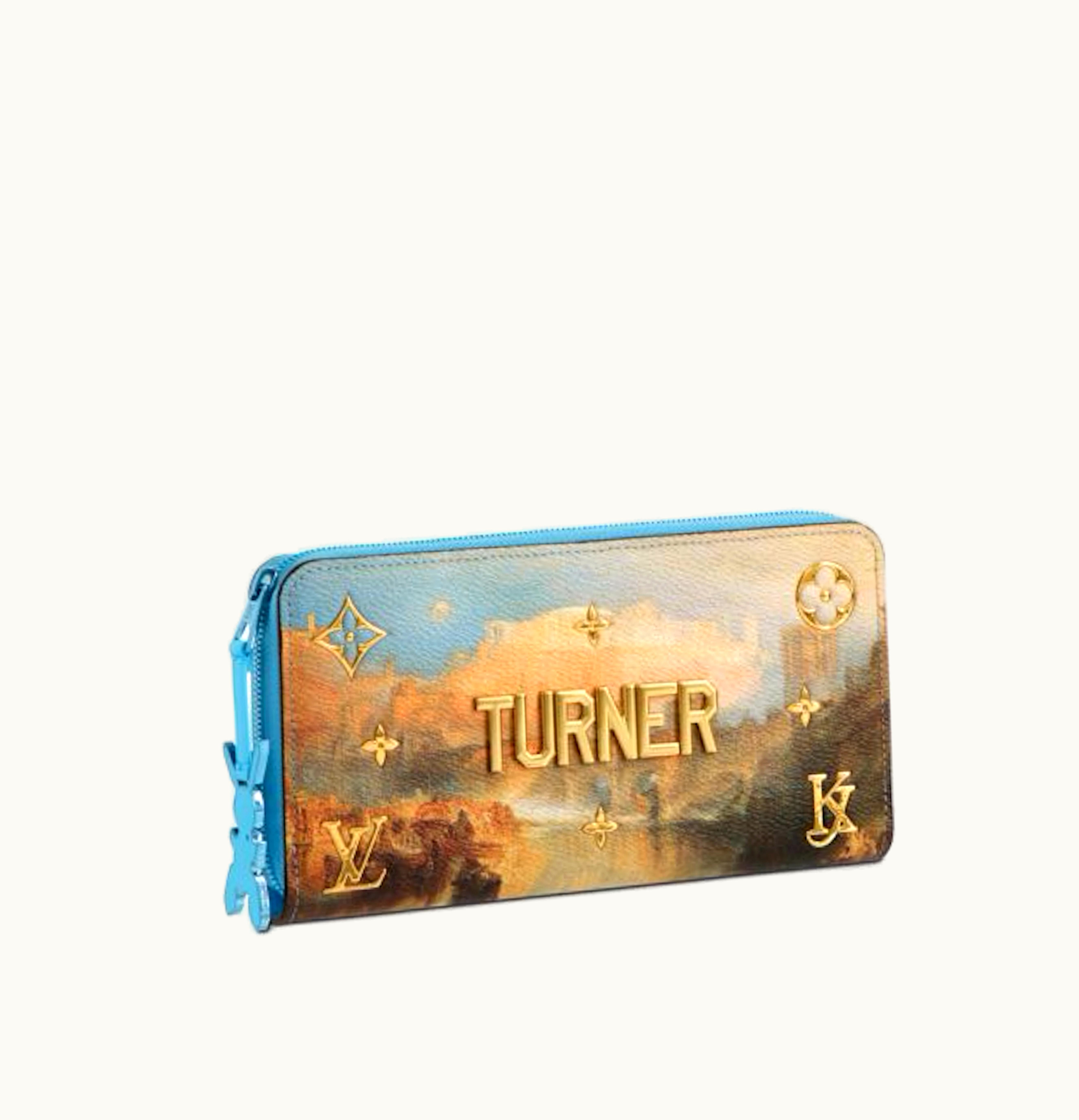 Louis Vuitton Louis Vuitton X Jeff Koons Zippy Wallet Jmw Turner Masters Sky Blue Multicolor