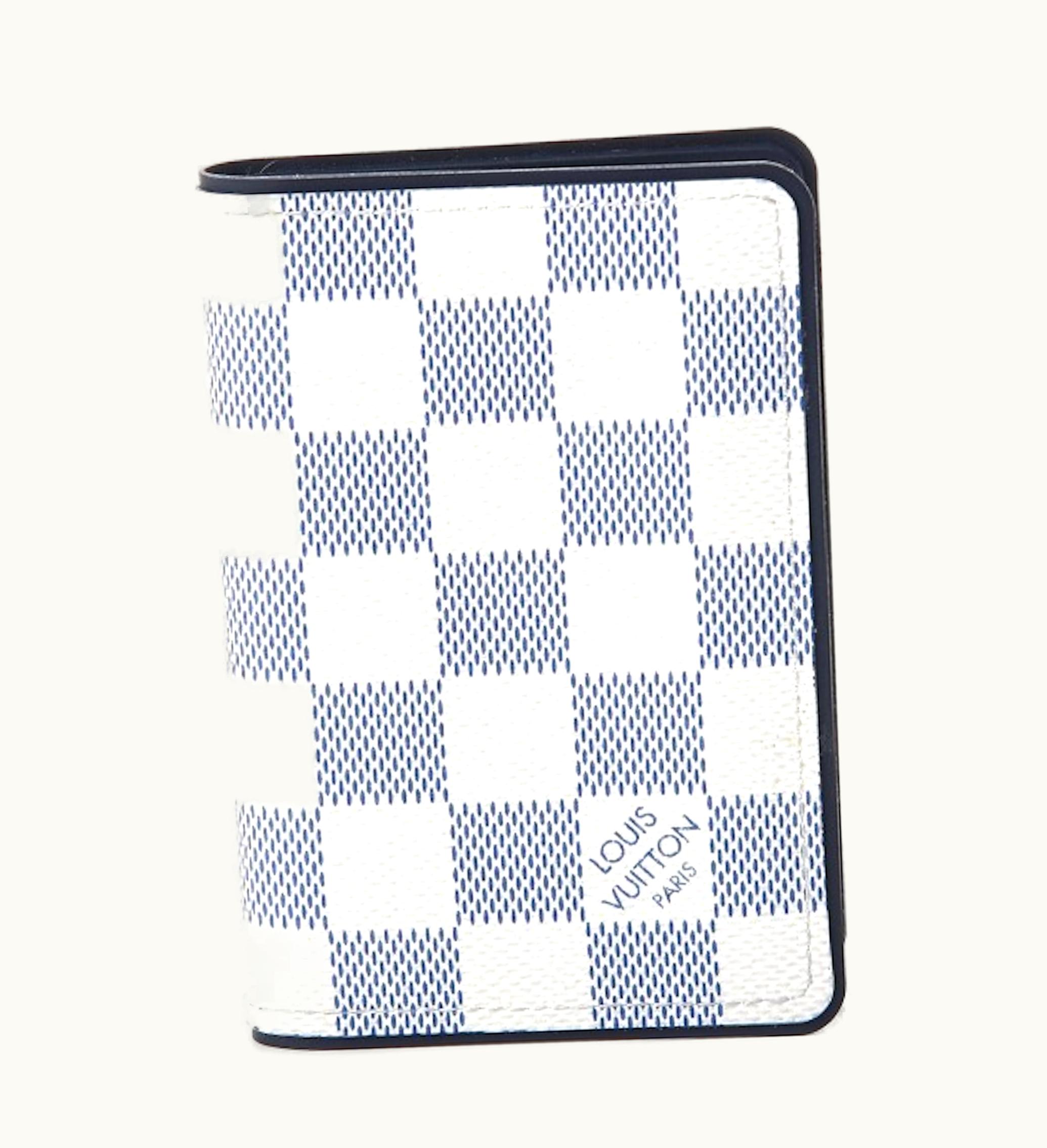 Louis Vuitton Louis Vuitton Pocket Organizer Coastline Damier Azur White Blue