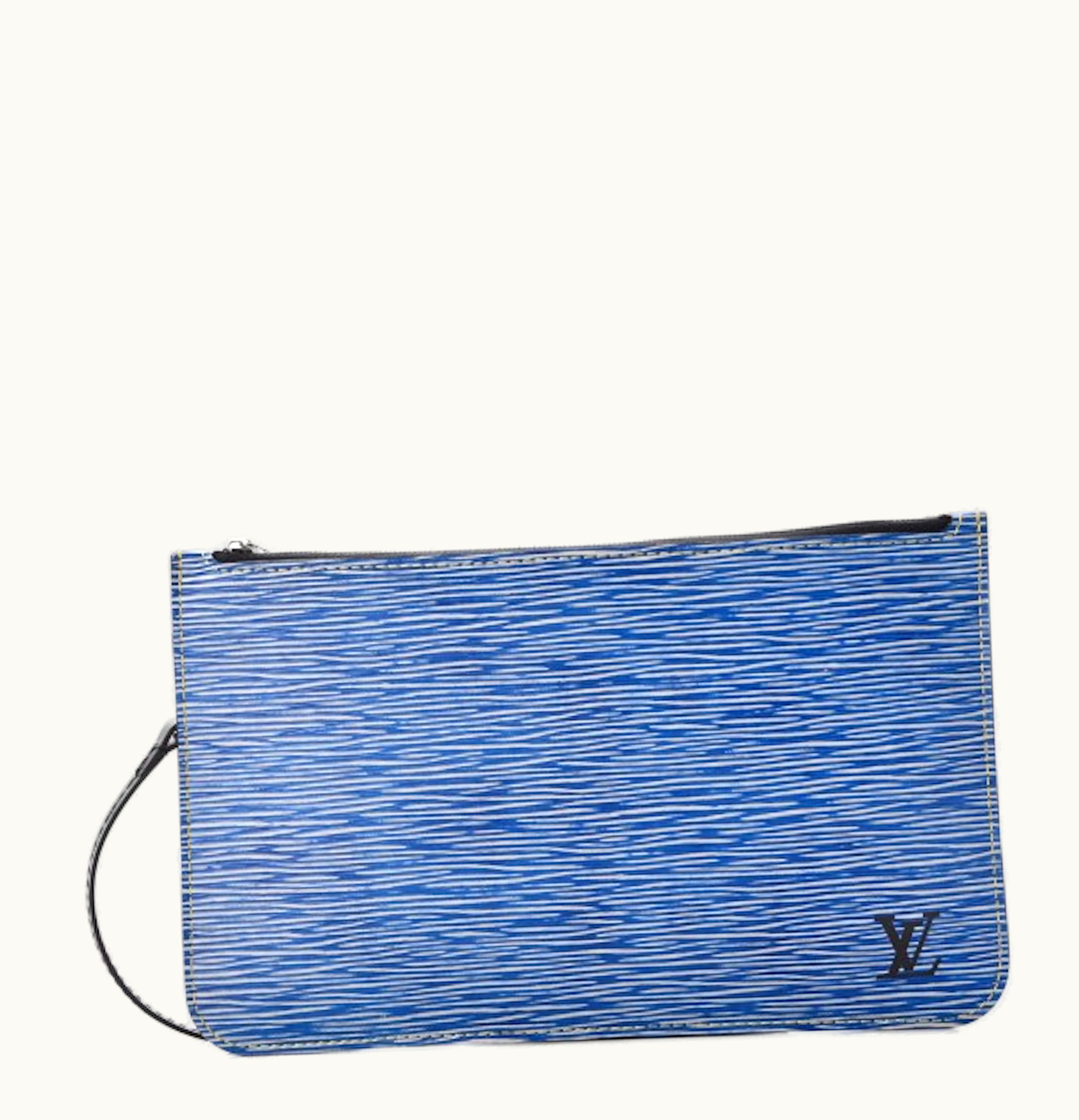 Louis Vuitton Louis Vuitton Pochette Epi MM Denim Black Lining