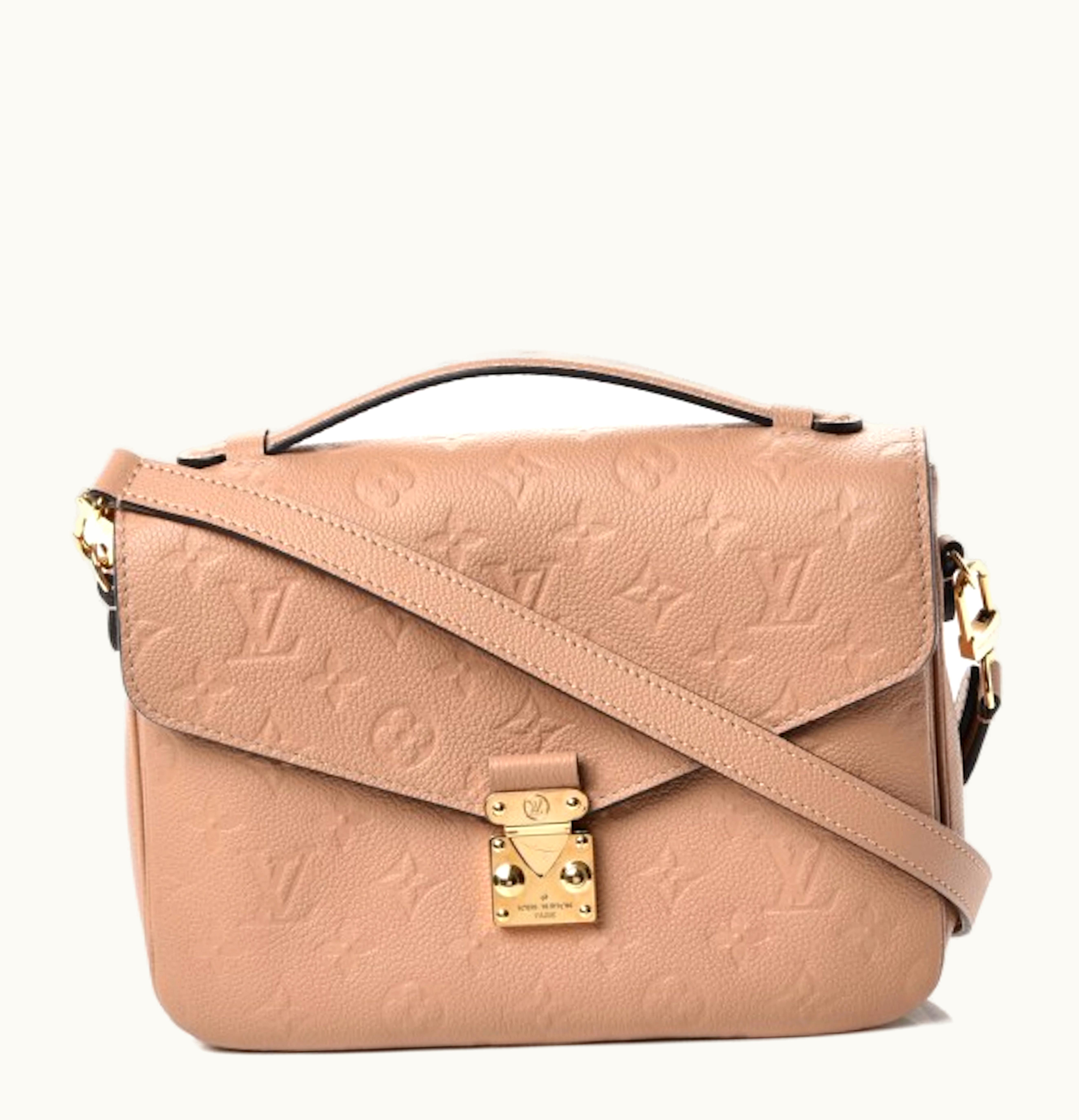 Louis Vuitton Louis Vuitton Pochette Metis Monogram Empreinte Leather Papyrus