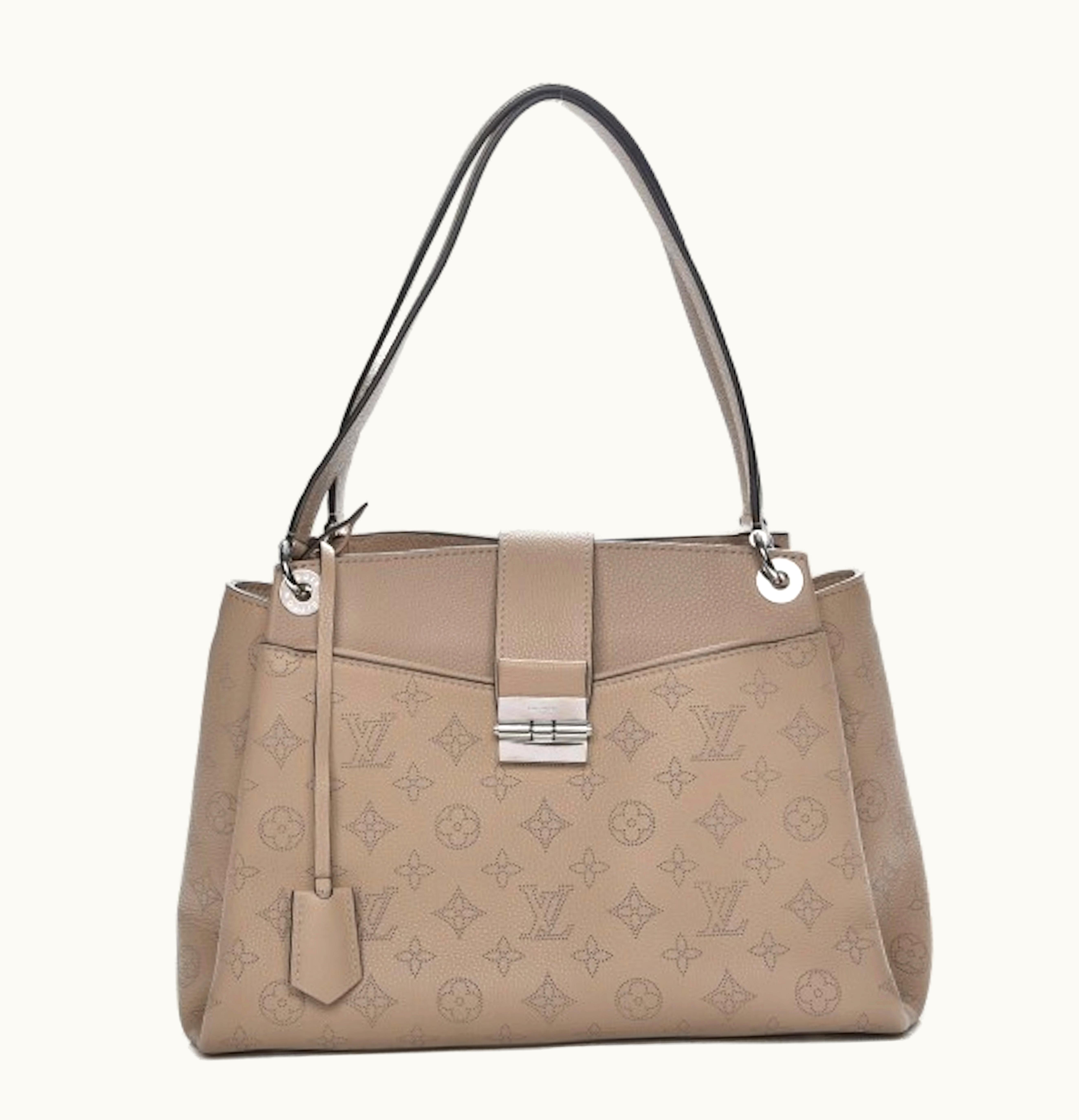 Louis Vuitton Louis Vuitton Tote Sevres Monogram Mahina Calfskin Galet