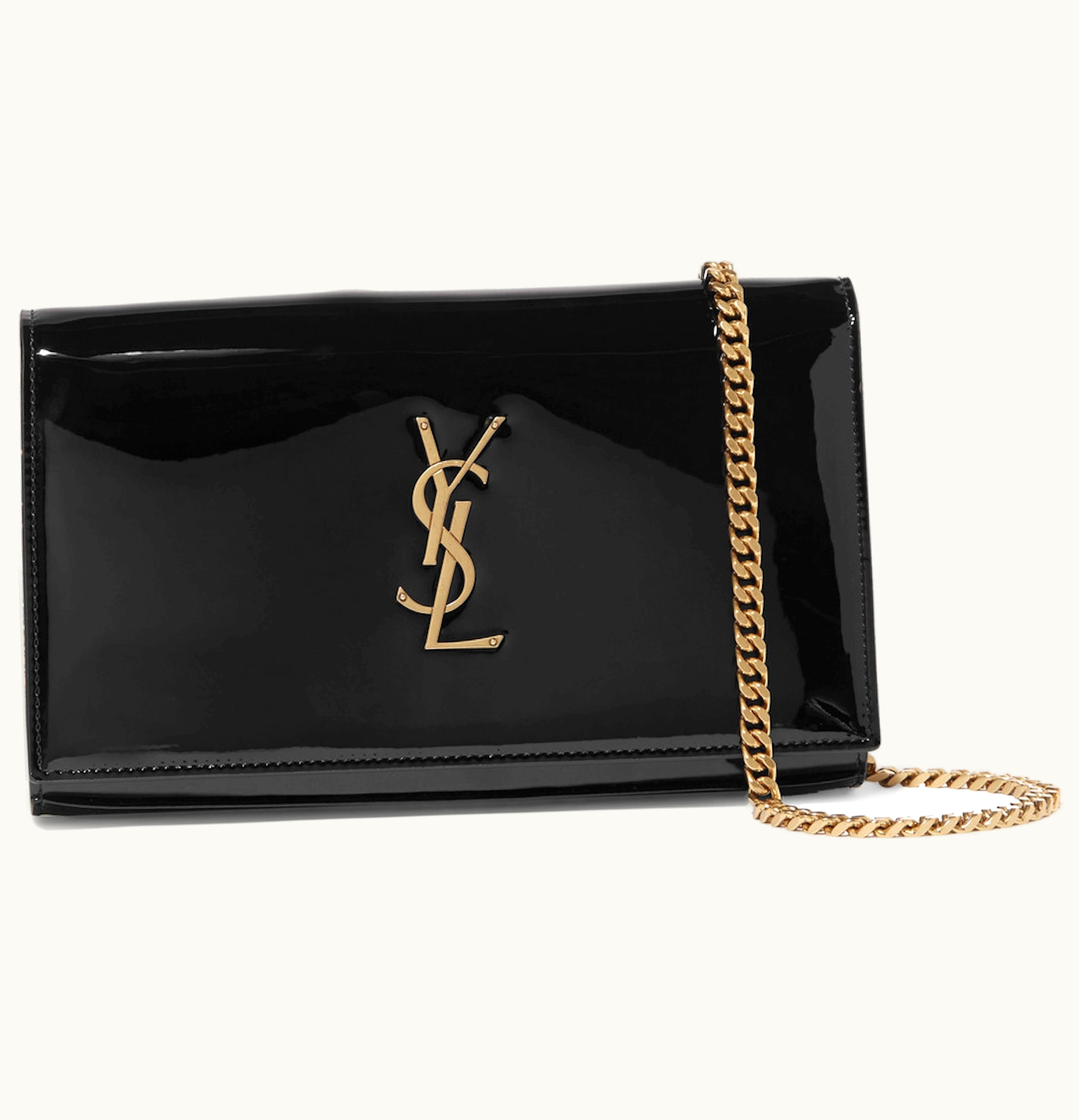 Saint Laurent Kate Patent Leather Small Black