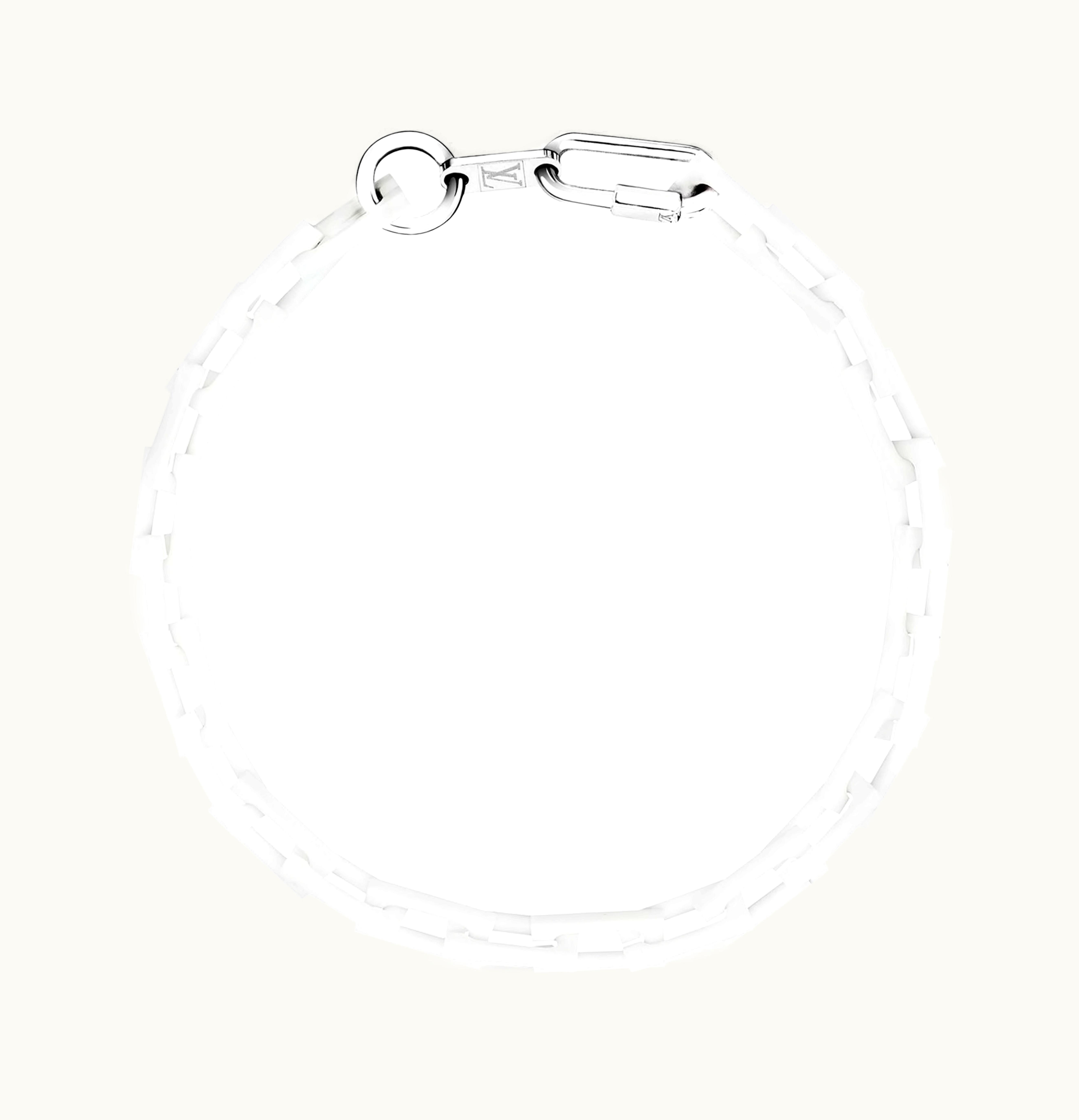 Louis Vuitton Louis Vuitton Chain Links Necklace Square Powder White