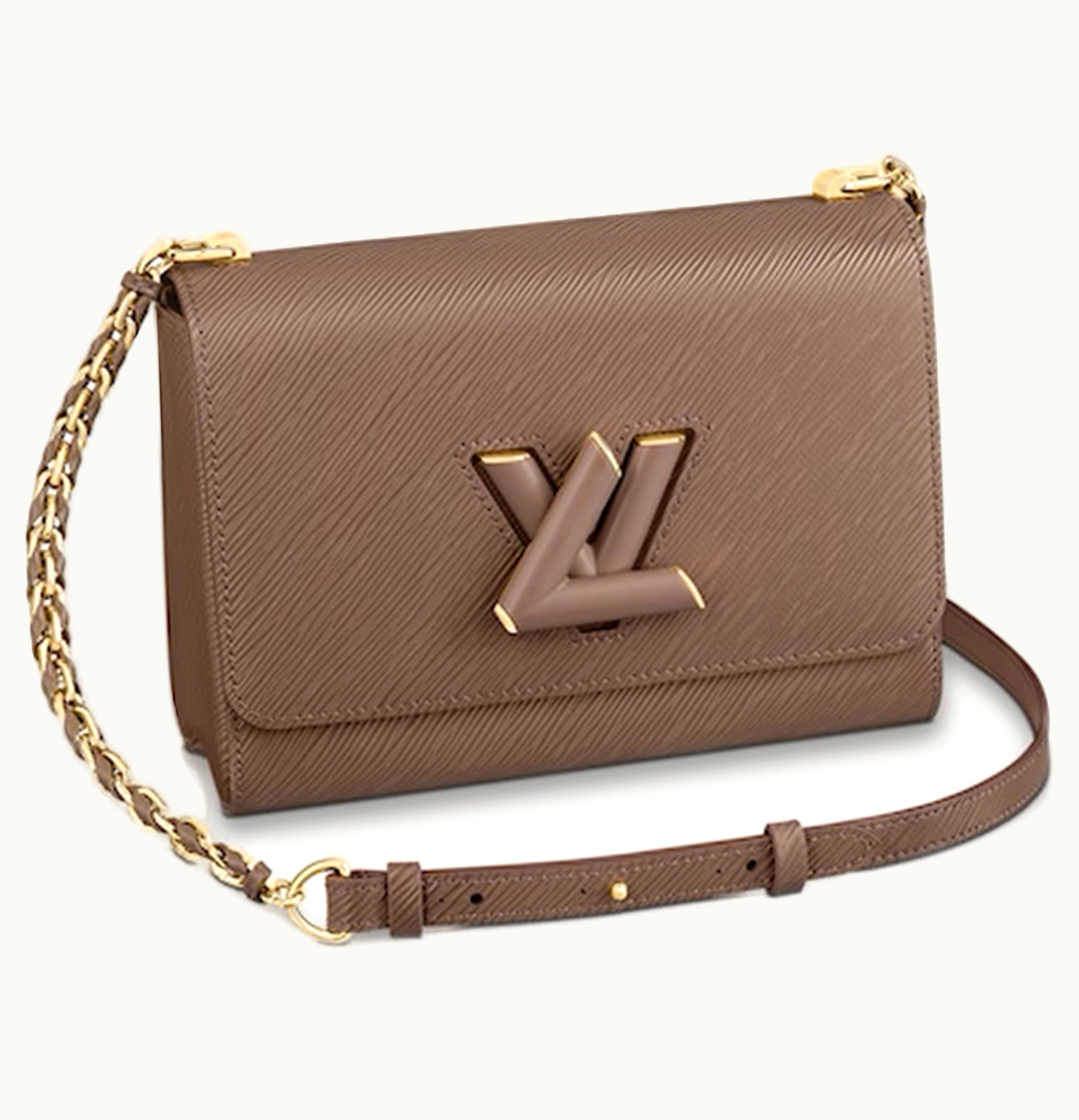Louis Vuitton Louis Vuitton Twist MM Braided Links Epi Grained Leather Smokey Brown