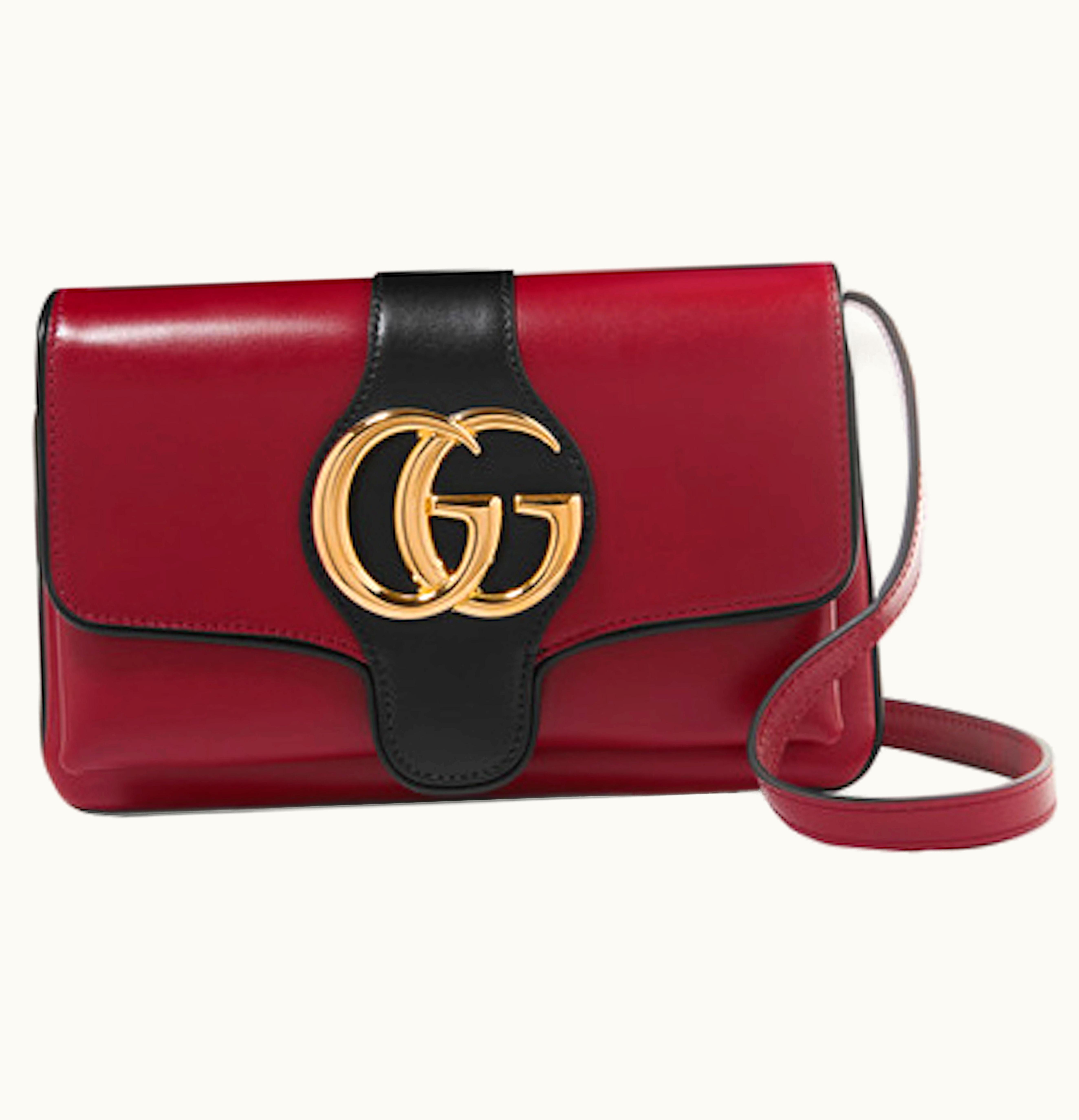 Gucci Gucci Arli Shoulder Bag Two Tone Small Red