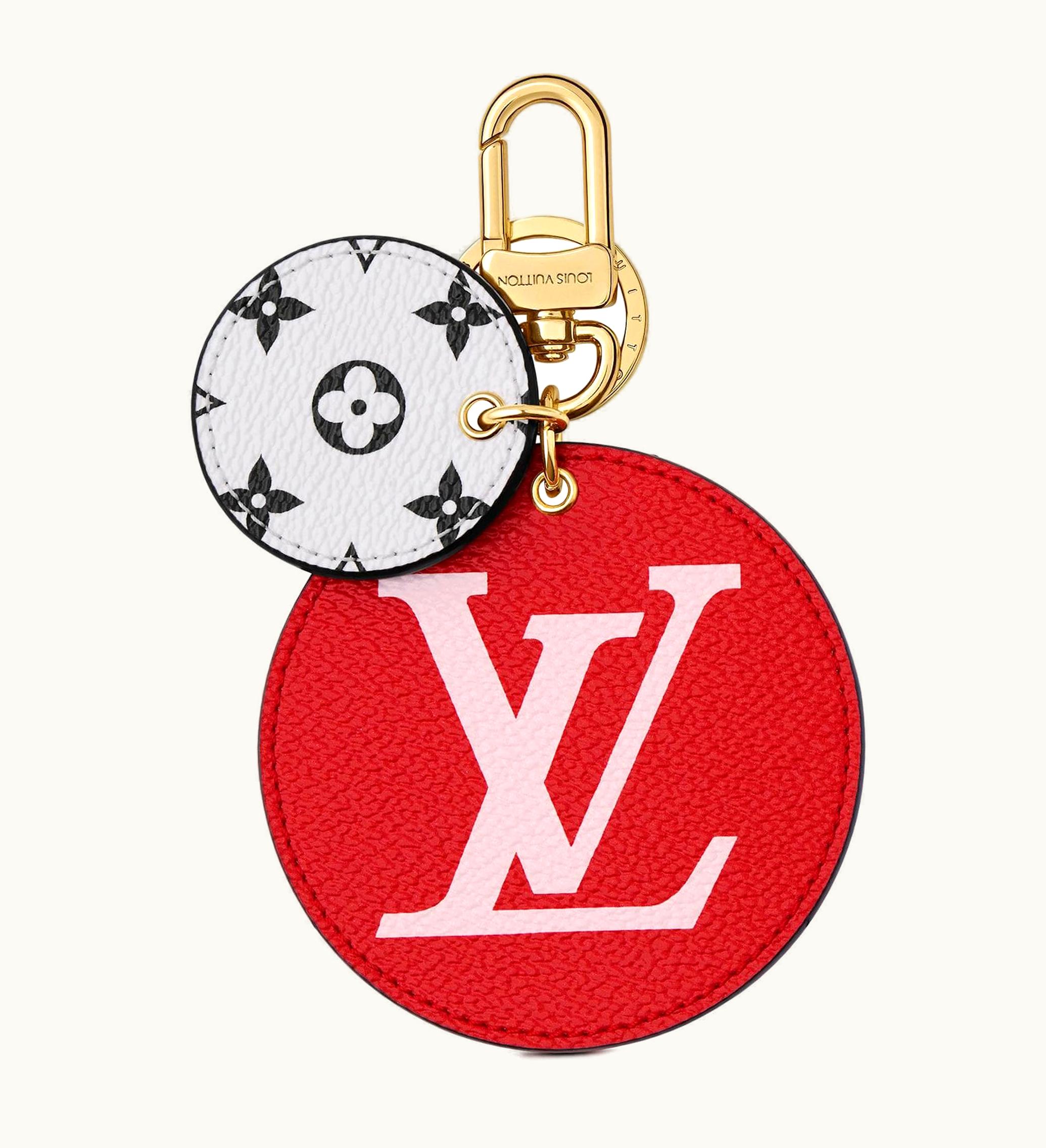 Louis Vuitton Louis Vuitton Bag Charm And Key Holder Giant Monogram Red Pink
