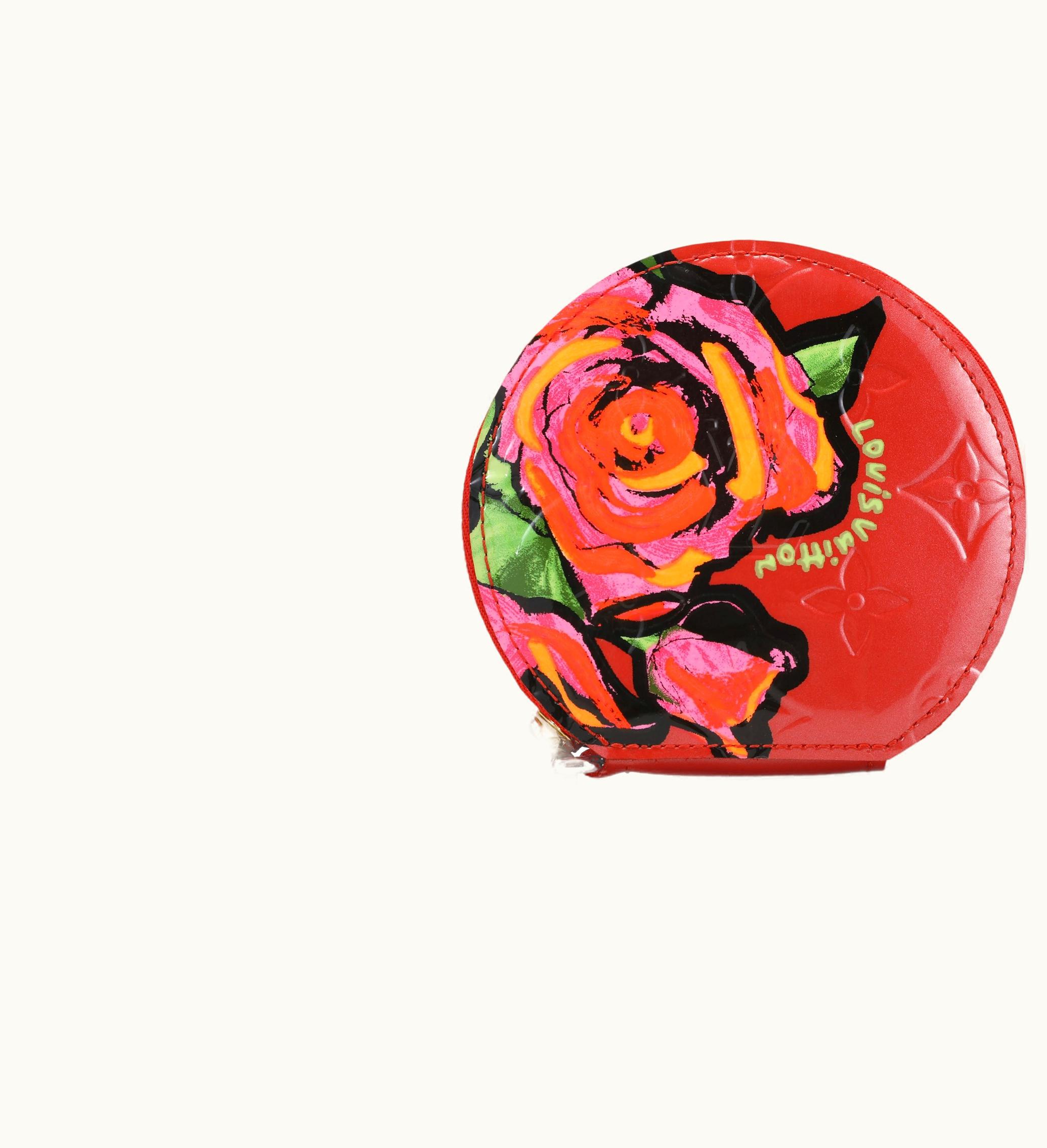 Louis Vuitton Louis Vuitton Coin Purse Stephen Sprouse Monogram Vernis Orange Sunset