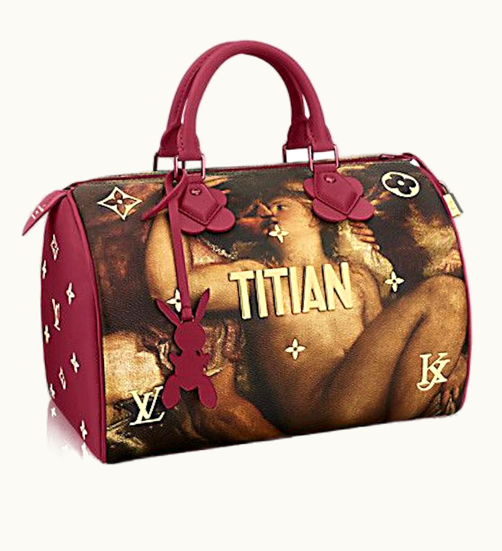 Louis Vuitton Louis Vuitton X Jeff Koons Speedy Titian Masters 30 Fuchsia Multicolor