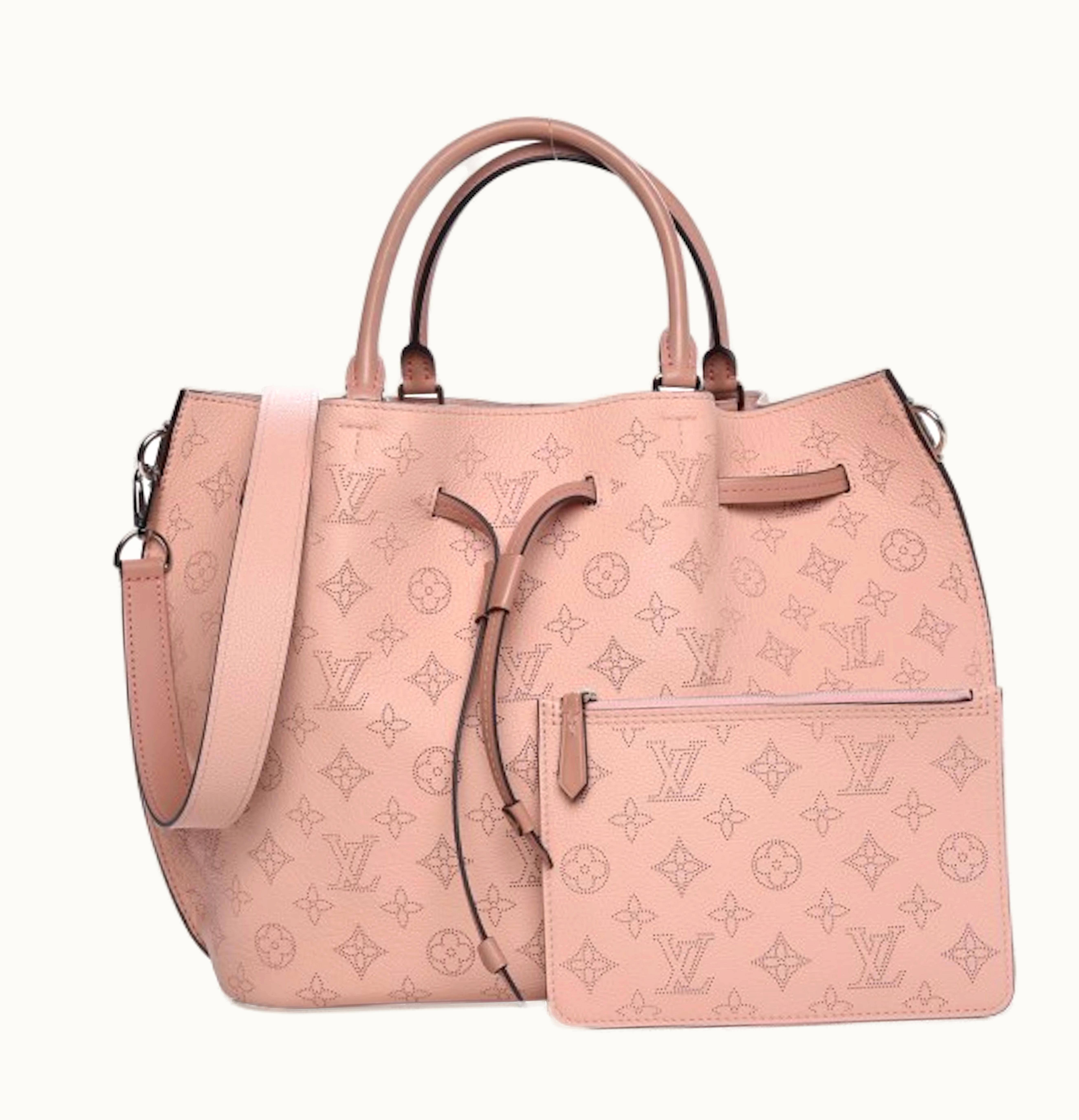 Louis Vuitton Louis Vuitton Top Handle Girolata Monogram Mahina With Accessories Magnolia