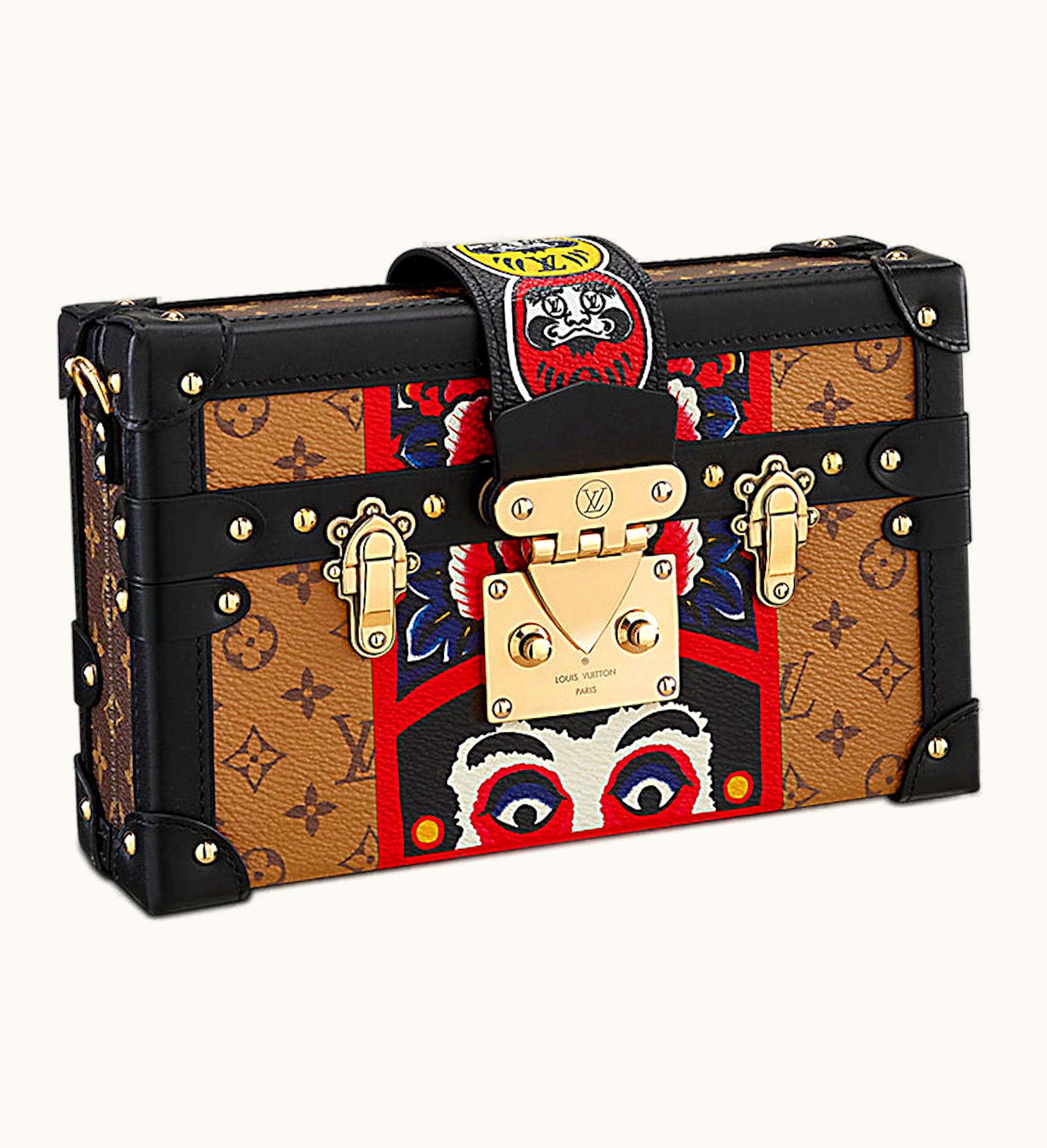 Louis Vuitton Louis Vuitton X Kansai Yamamoto Petite Malle Monogram Reverse Kabuki Stickers Multicolor