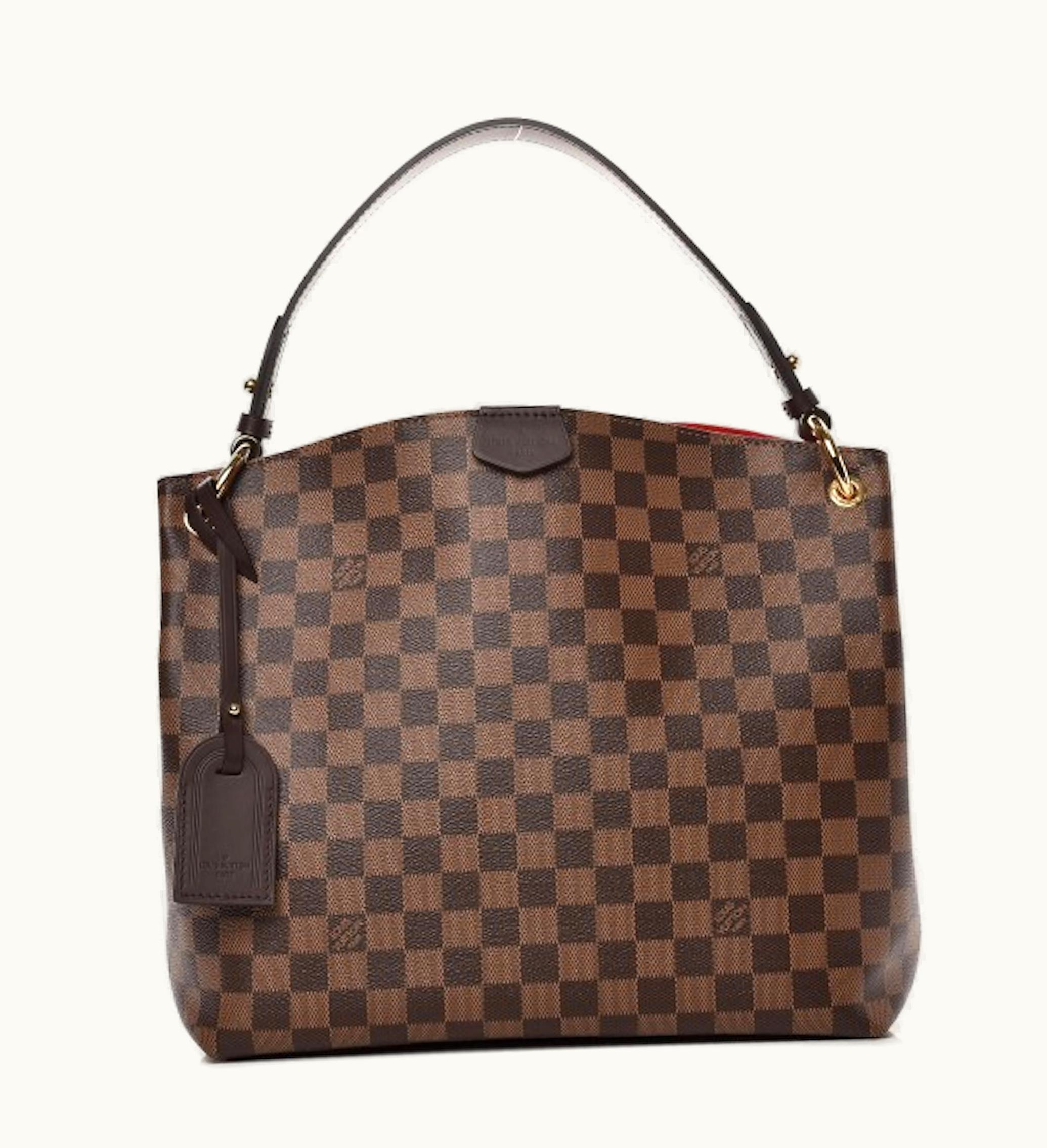 Louis Vuitton Louis Vuitton Tote Graceful Damier Ebene With Accessories PM Brown