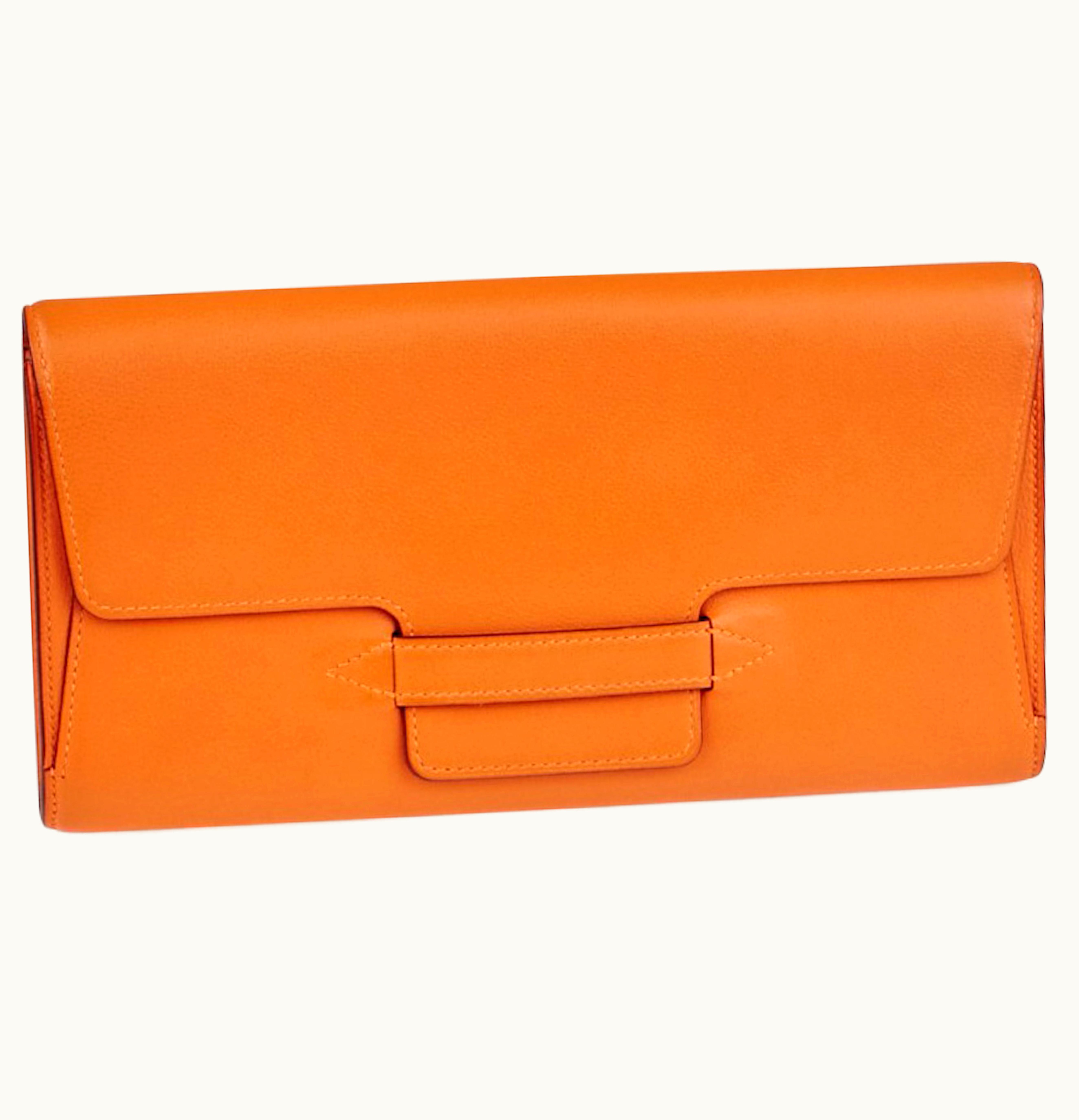 Hermes Spiratek Travel Wallet Swift Orange