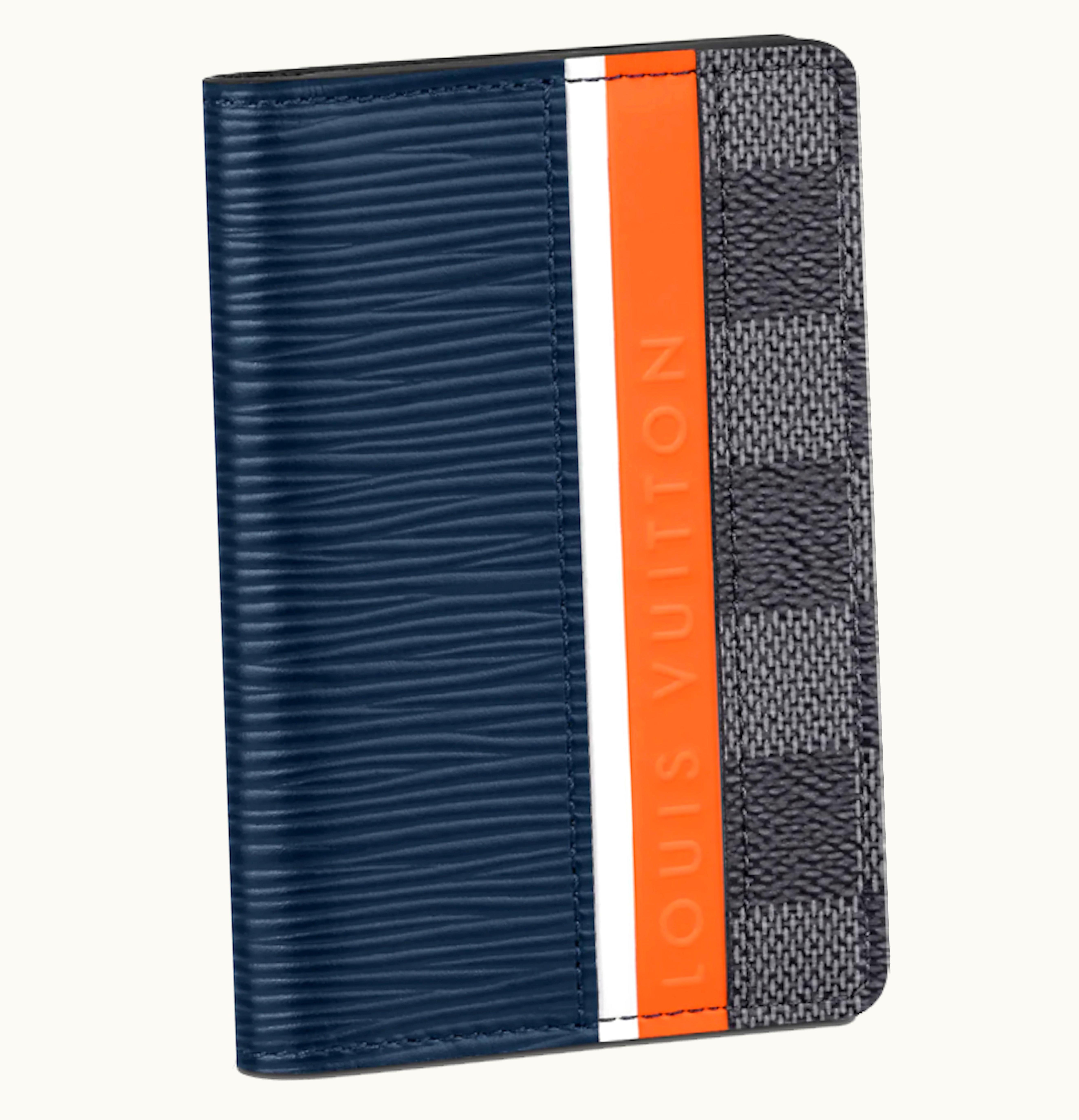 Louis Vuitton Louis Vuitton Pocket Organizer Damier Graphite Epi Bleu Marine