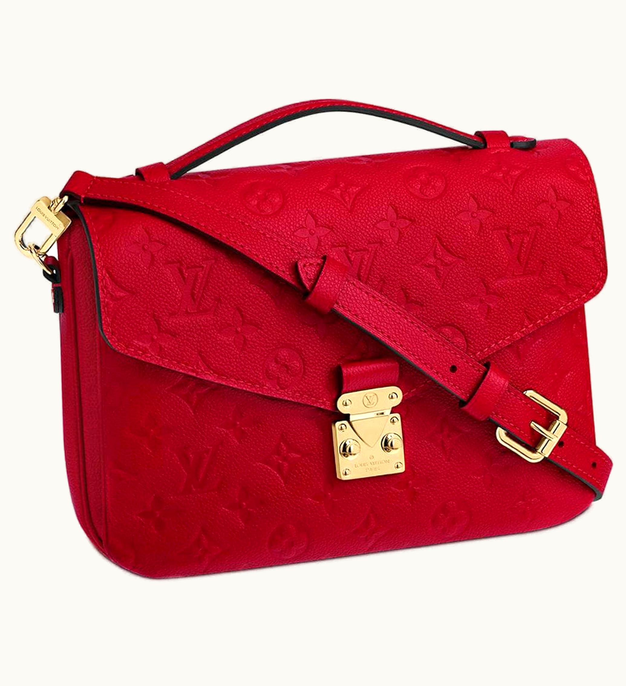 Louis Vuitton Louis Vuitton Pochette Metis Monogram Empreinte Scarlet