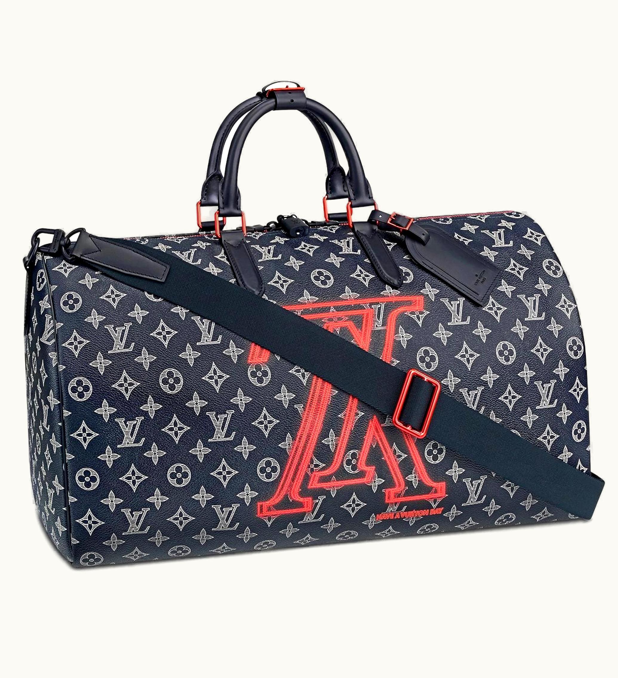 Louis Vuitton Louis Vuitton Keepall Bandouliere Monogram Upside Down Ink 50 Navy