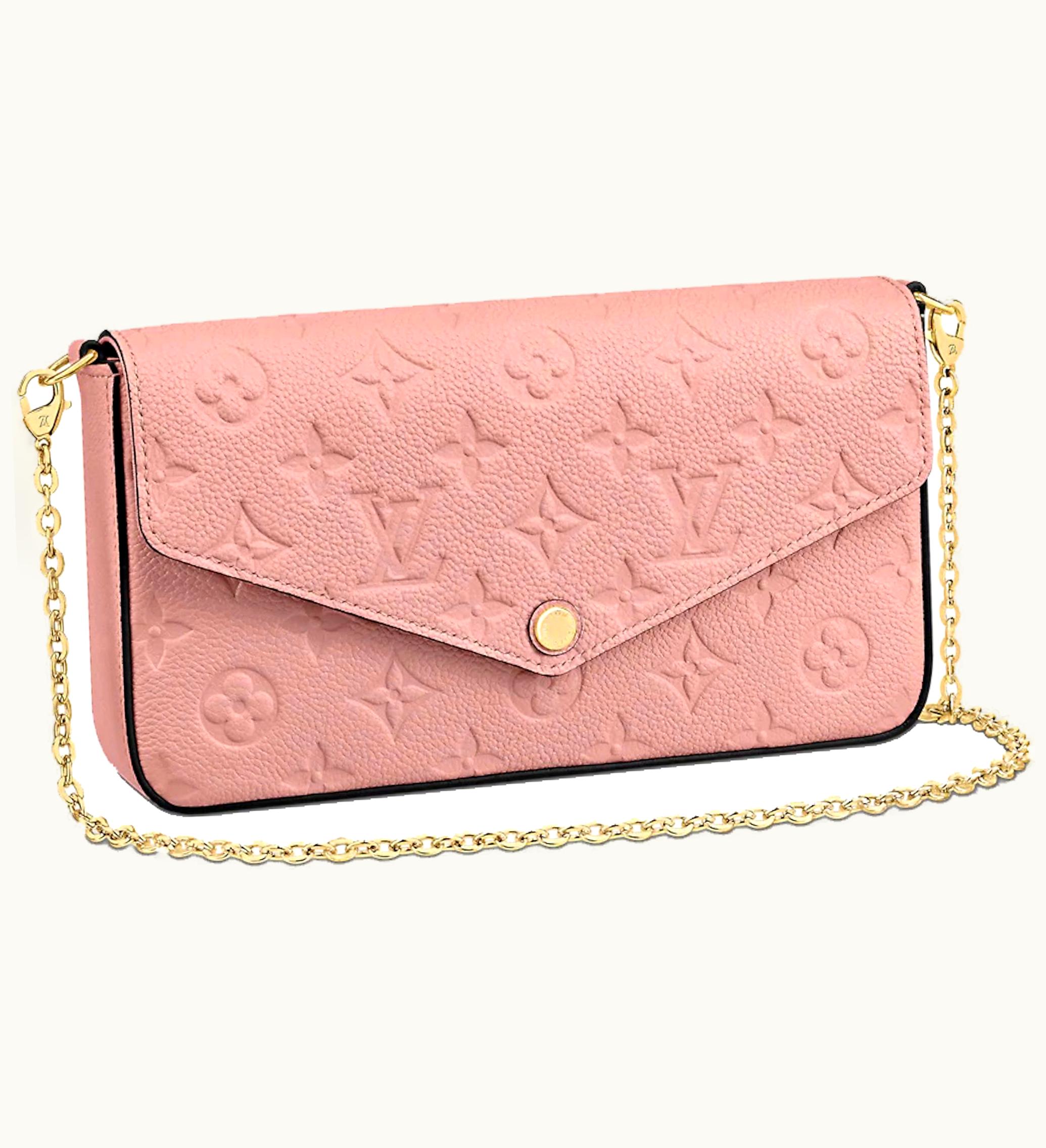 Louis Vuitton Louis Vuitton Felicie Pochette Monogram Empreinte Rose Poudre