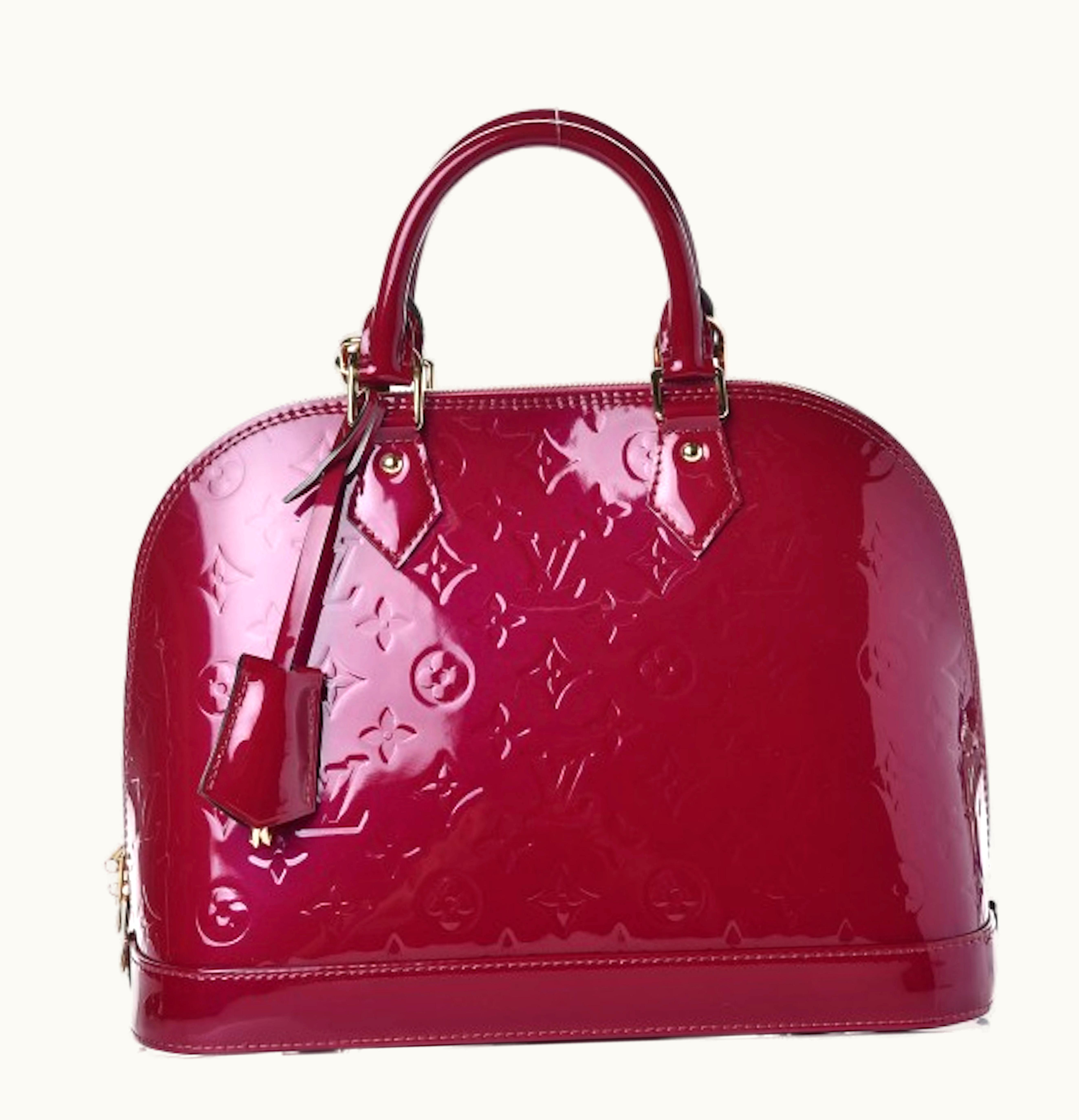 Louis Vuitton Louis Vuitton Alma Monogram Vernis PM Magenta