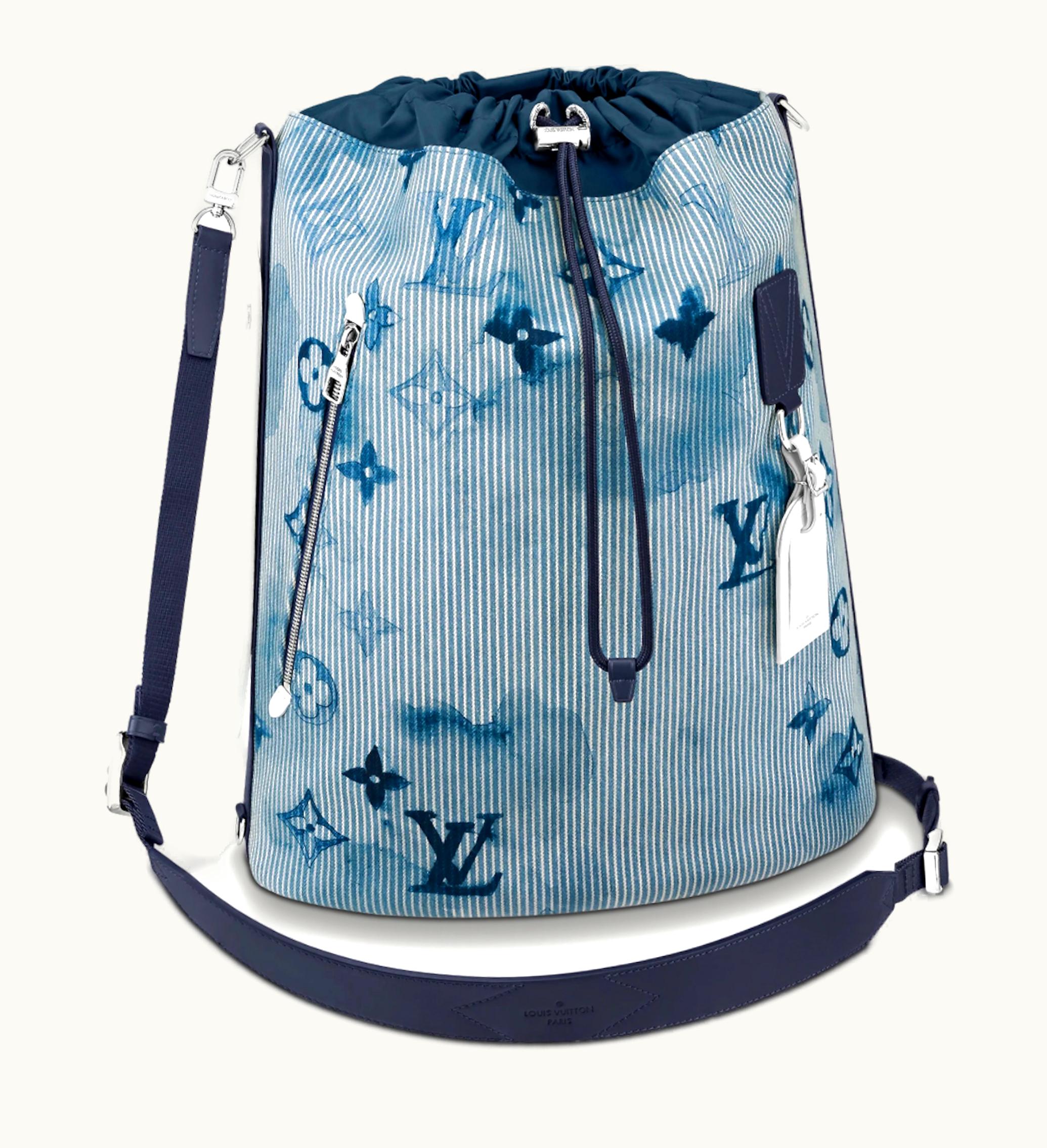 Louis Vuitton Louis Vuitton Sac Marin Hickory Stripes Denim