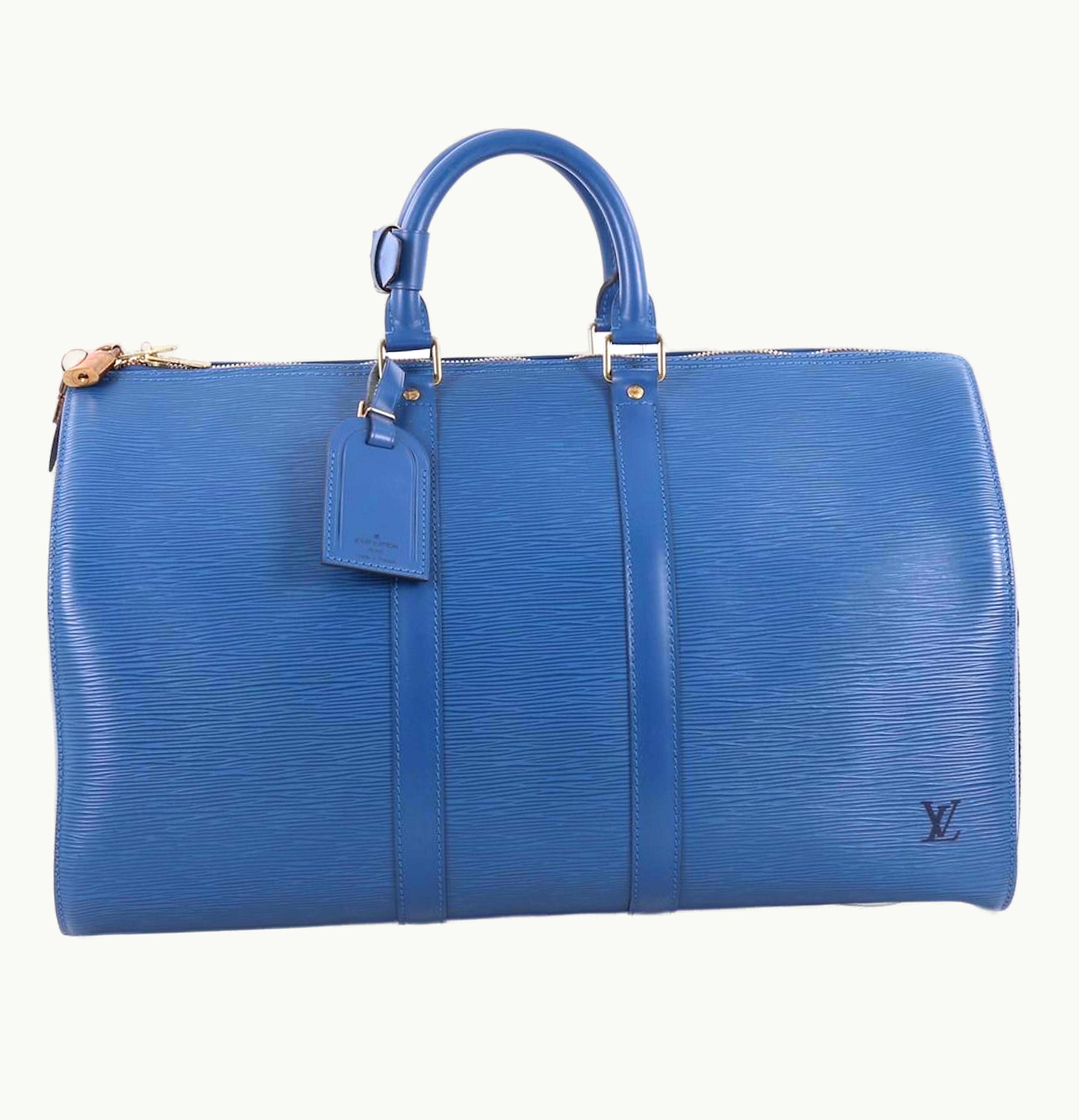 Louis Vuitton Louis Vuitton Keepall Epi 45 Blue