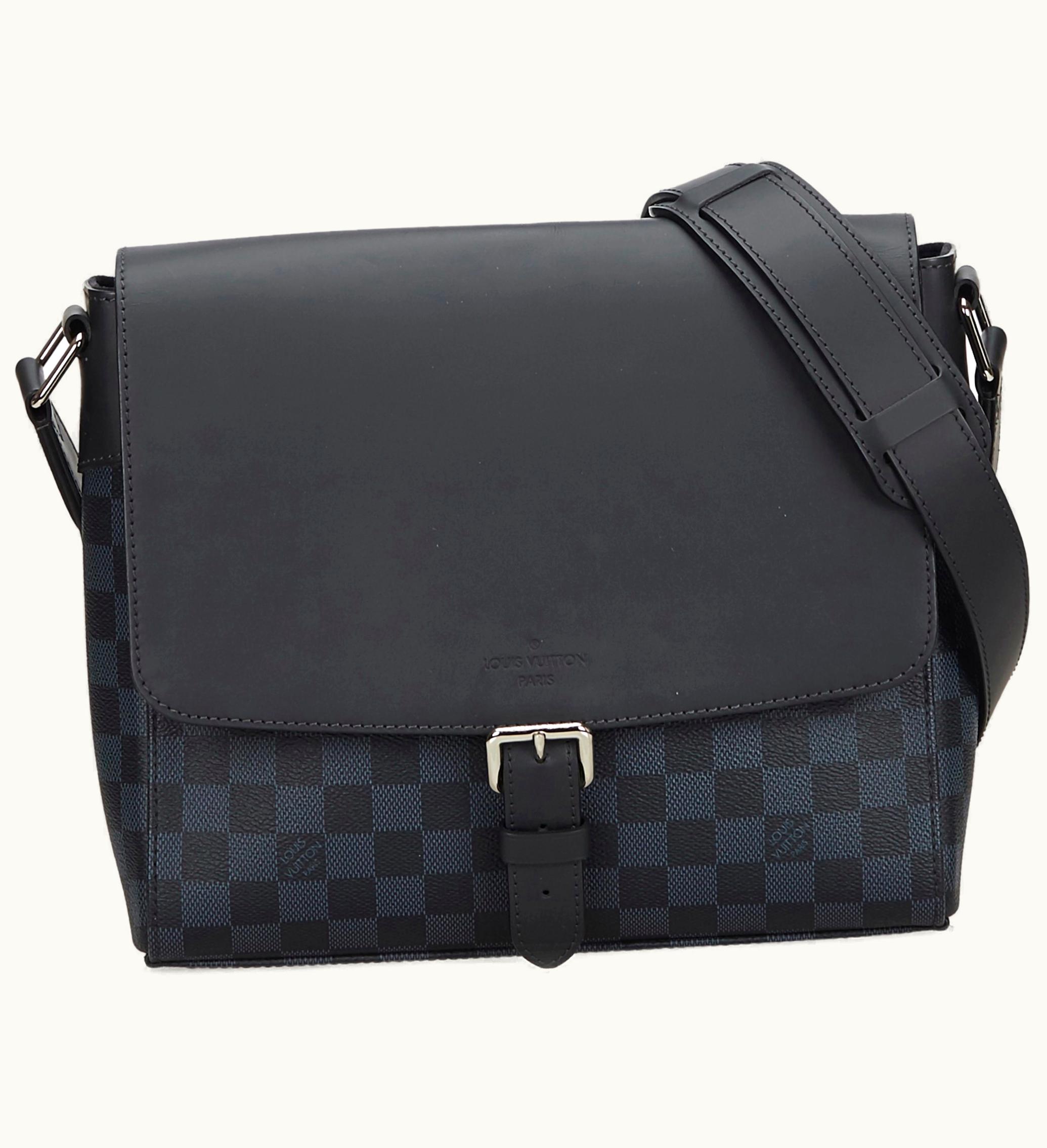 Louis Vuitton Louis Vuitton Newport Messenger Damier Cobalt PM Black Midnight Blue