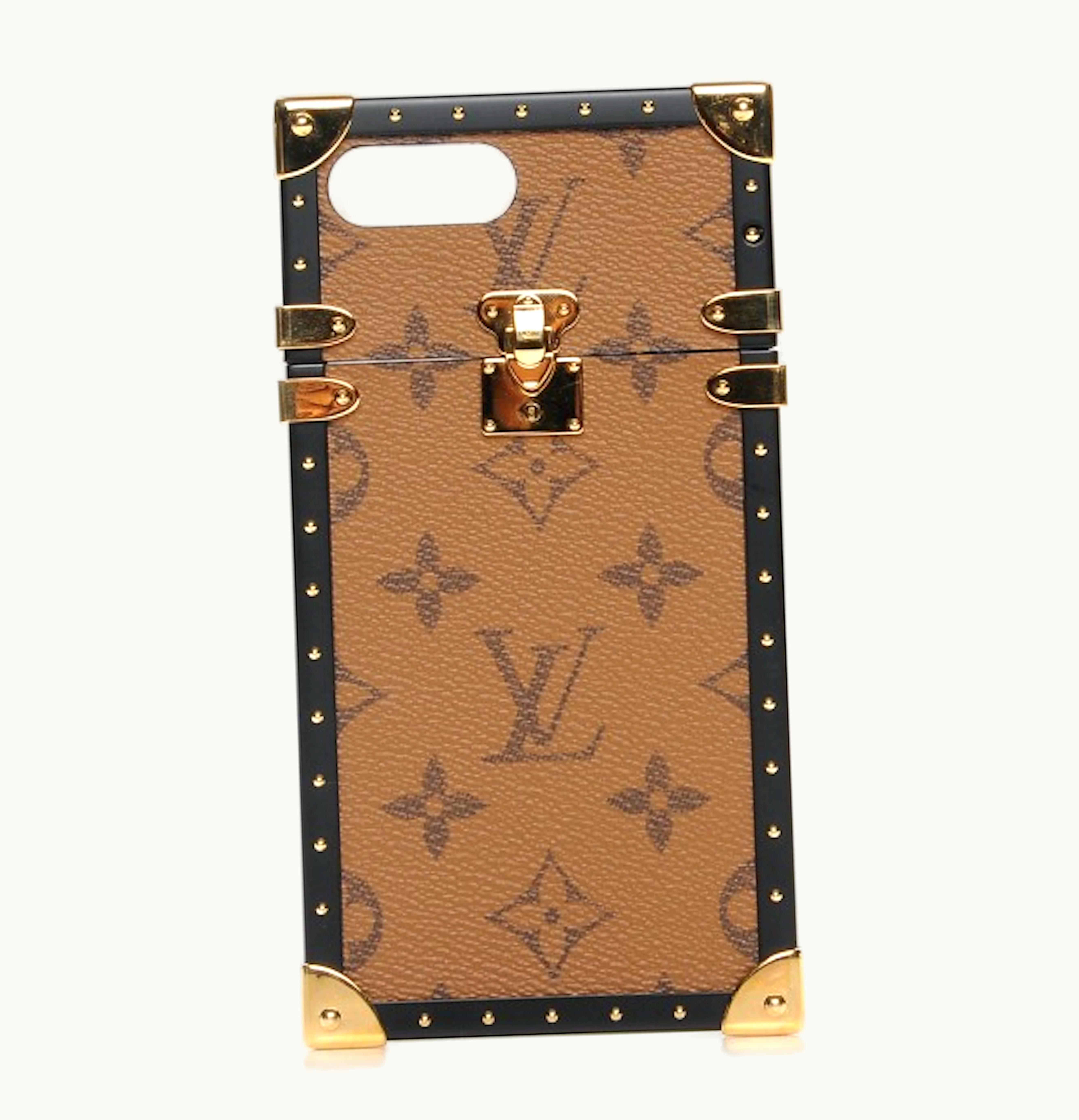 Louis Vuitton Louis Vuitton Eye Trunk Iphone 7 Plus Case Monogram Reverse Canvas Brown