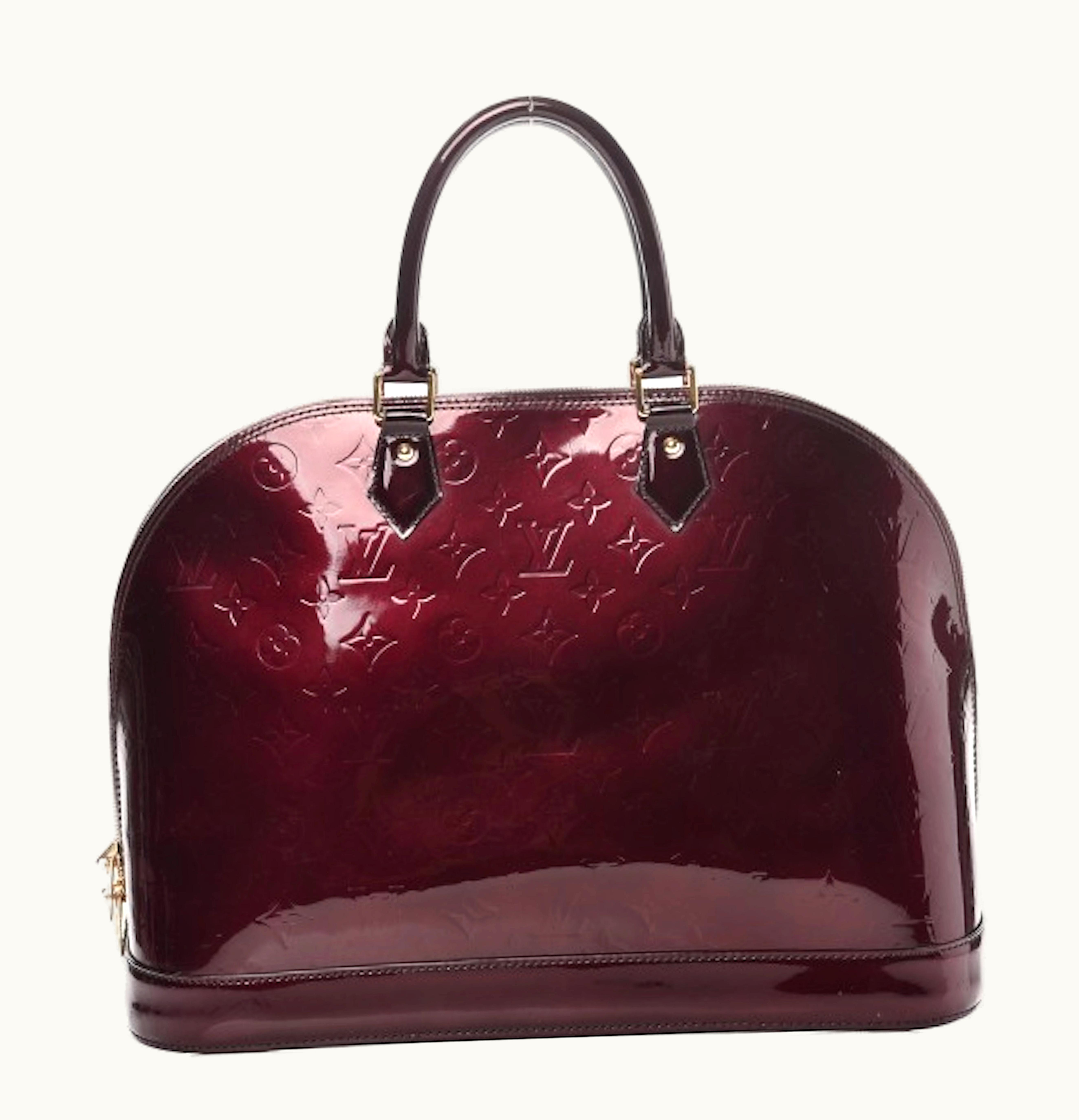 Louis Vuitton Louis Vuitton Alma Monogram Vernis Without Accessories Gm Amarante