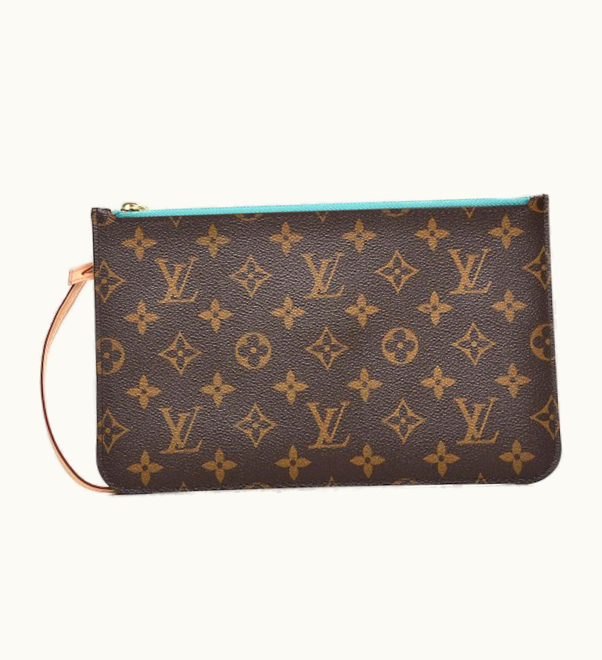Louis Vuitton Louis Vuitton Pochette Monogram V MM Teal Lining