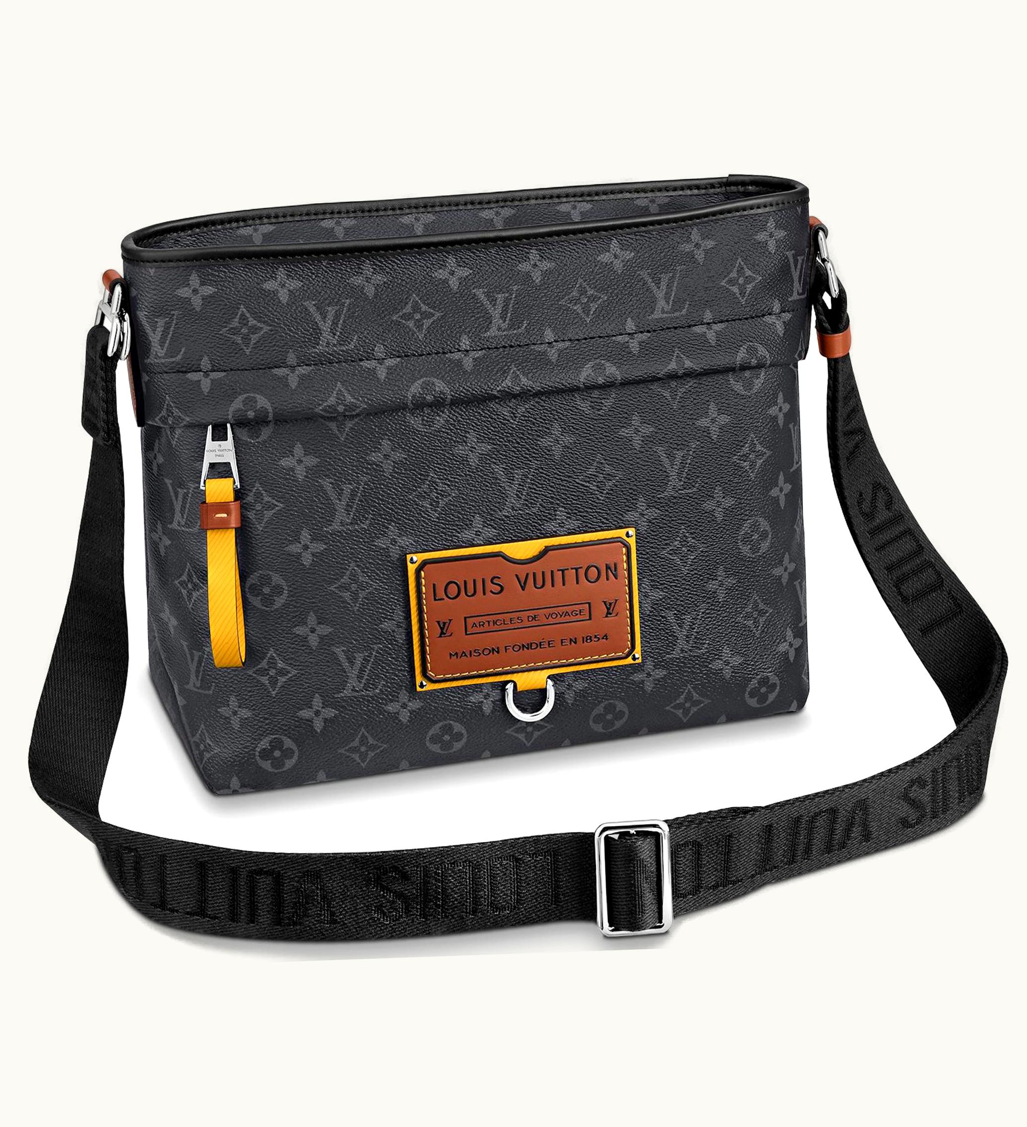 Louis Vuitton Louis Vuitton Besace Zippee Monogram Eclipse Gaston Label Savane Yellow