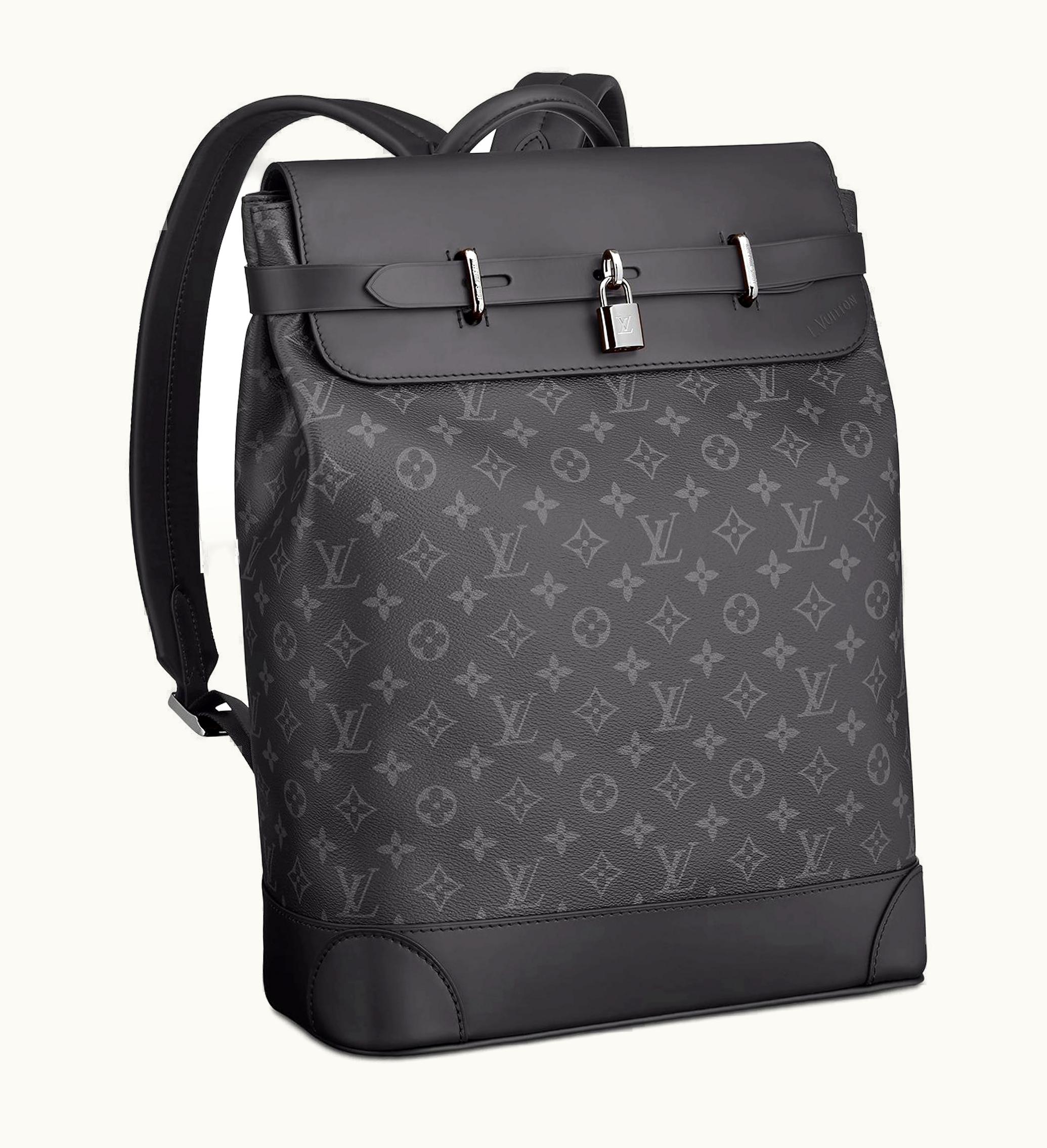Louis Vuitton Louis Vuitton Backpack Steamer Monogram Eclipse Black Grey