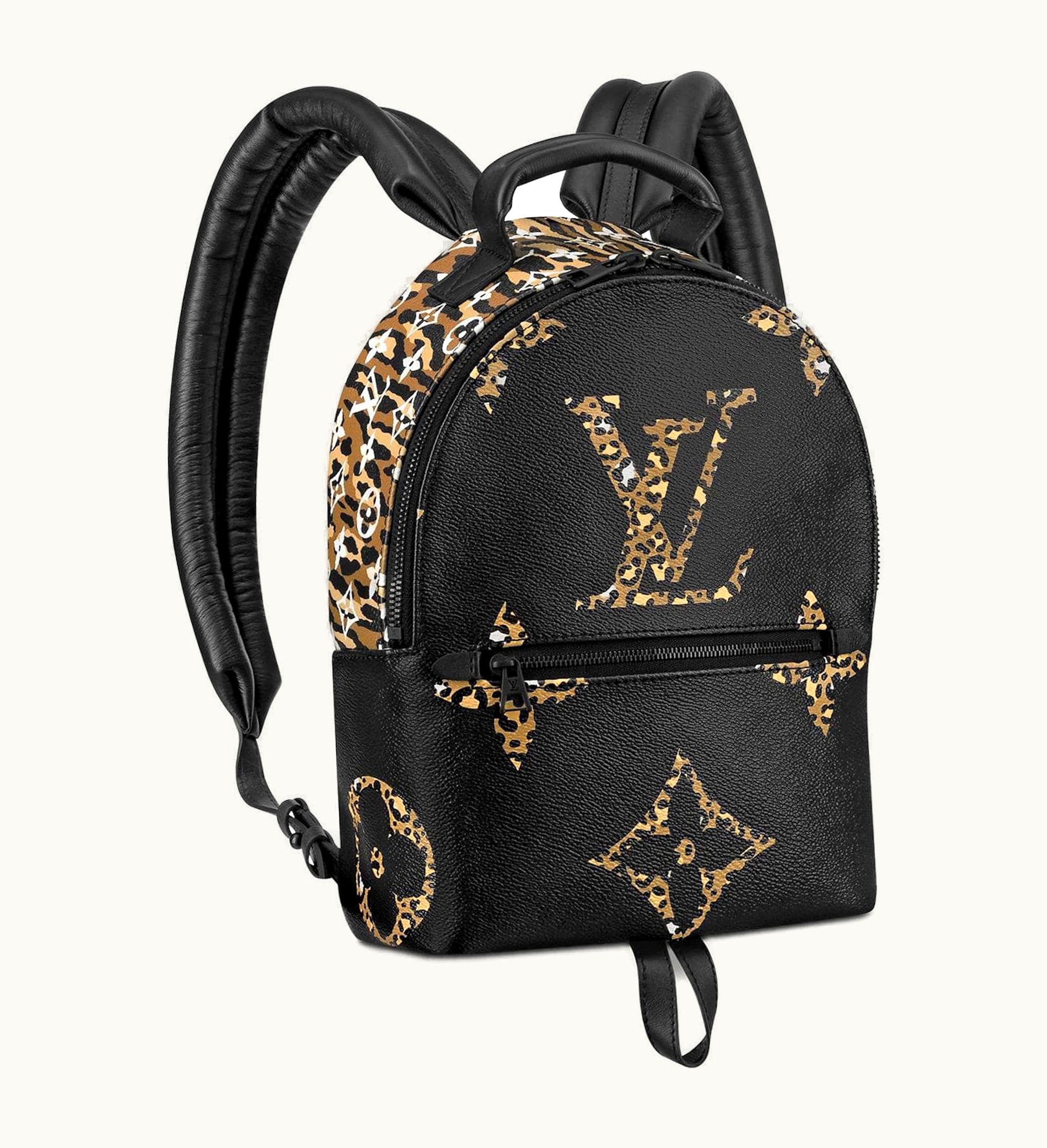 Louis Vuitton Louis Vuitton Palm Springs Monogram Giant Jungle PM Black Caramel
