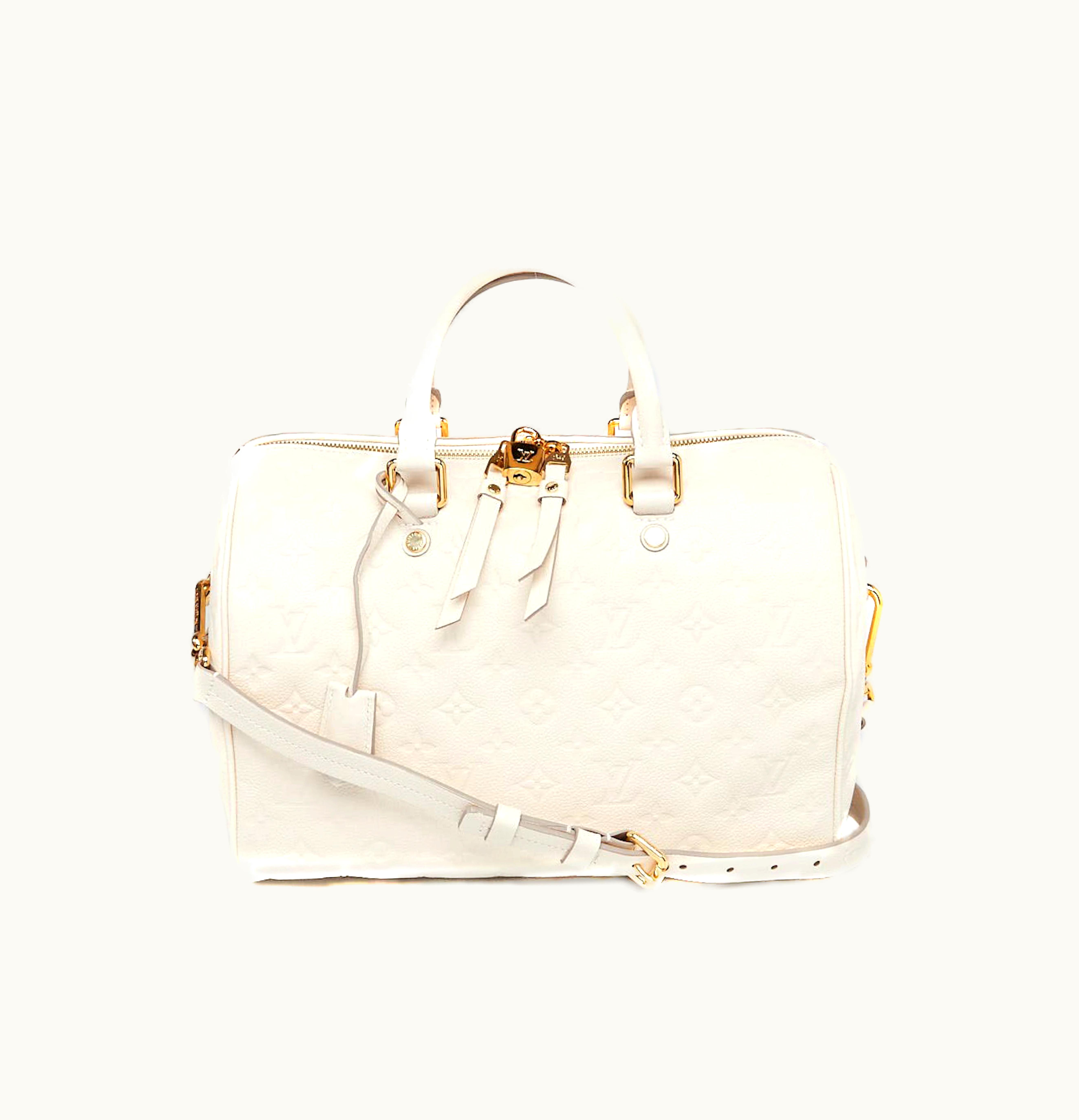 Louis Vuitton Louis Vuitton Speedy Bandouliere 30 Monogram Empreinte Leather Neige