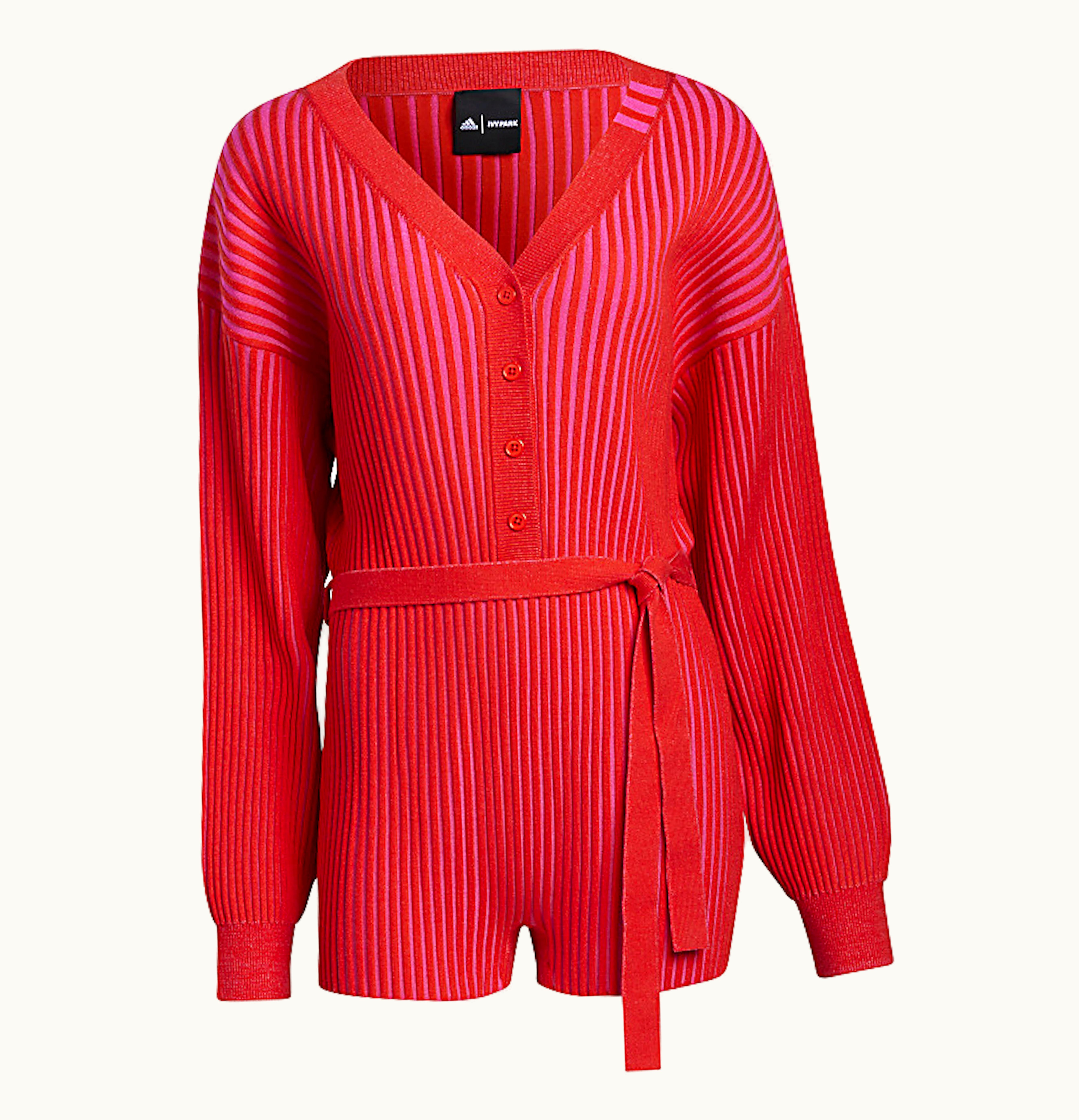 Adidas adidas Ivy Park Knit Knit Romper Red Shock Pink