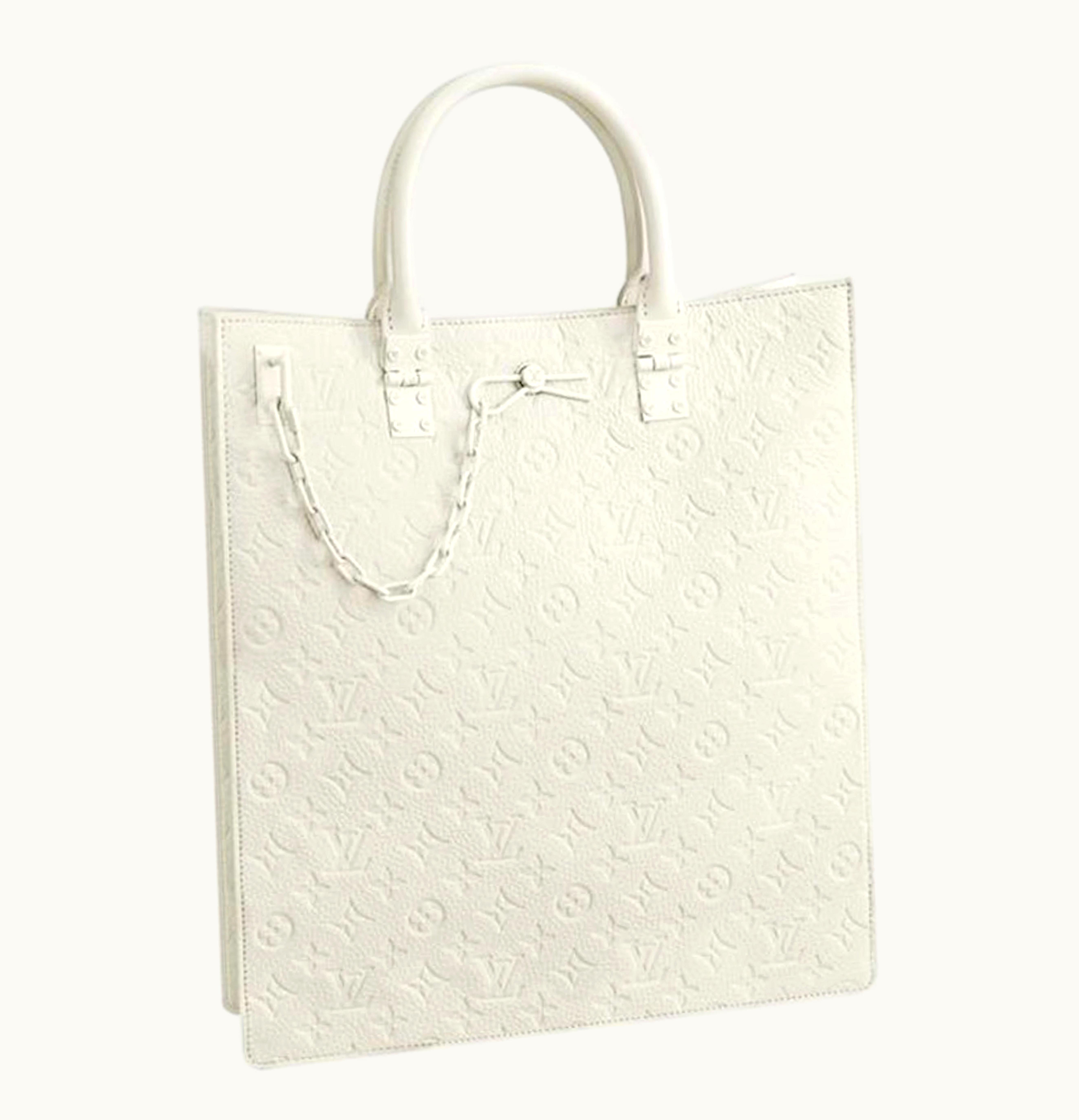 Louis Vuitton Louis Vuitton Sac Plat Monogram Empreinte White