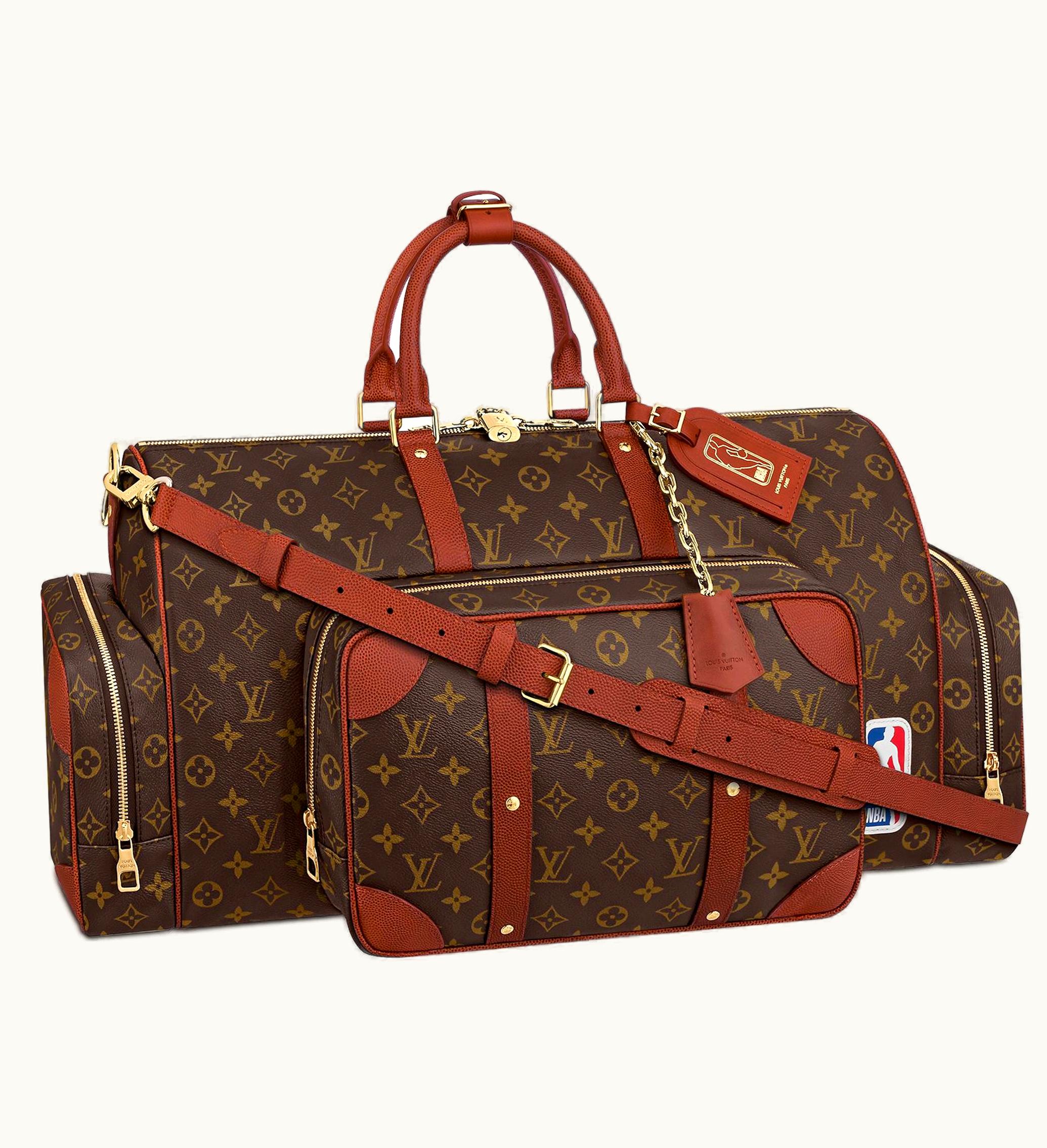 Louis Vuitton Louis Vuitton X NBA Legacy Keepall Trio Pocket Monogram Brown