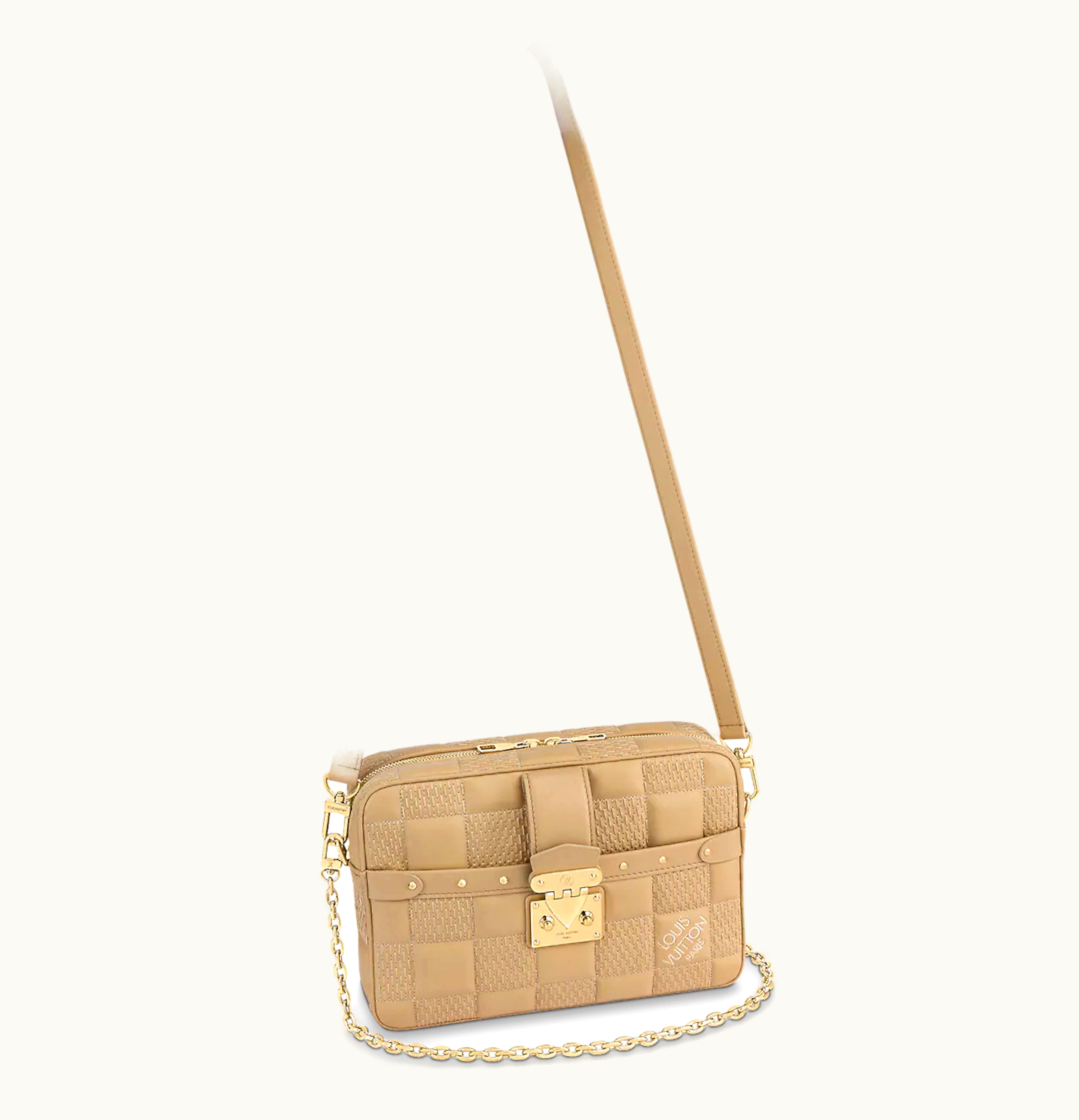 Louis Vuitton Louis Vuitton Troca MM Damier Quilt Beige