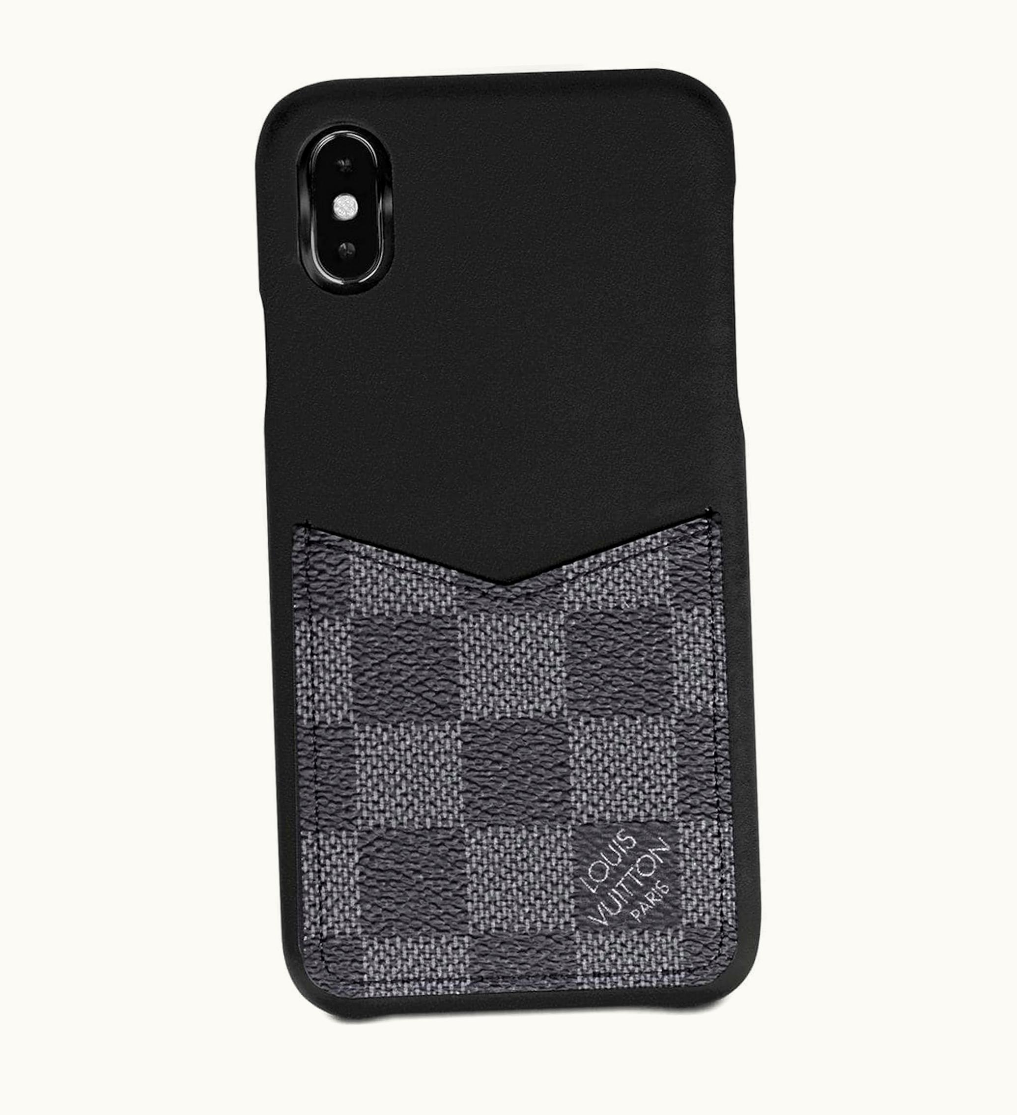 Louis Vuitton Louis Vuitton Iphone Case Damier Graphite XS Black