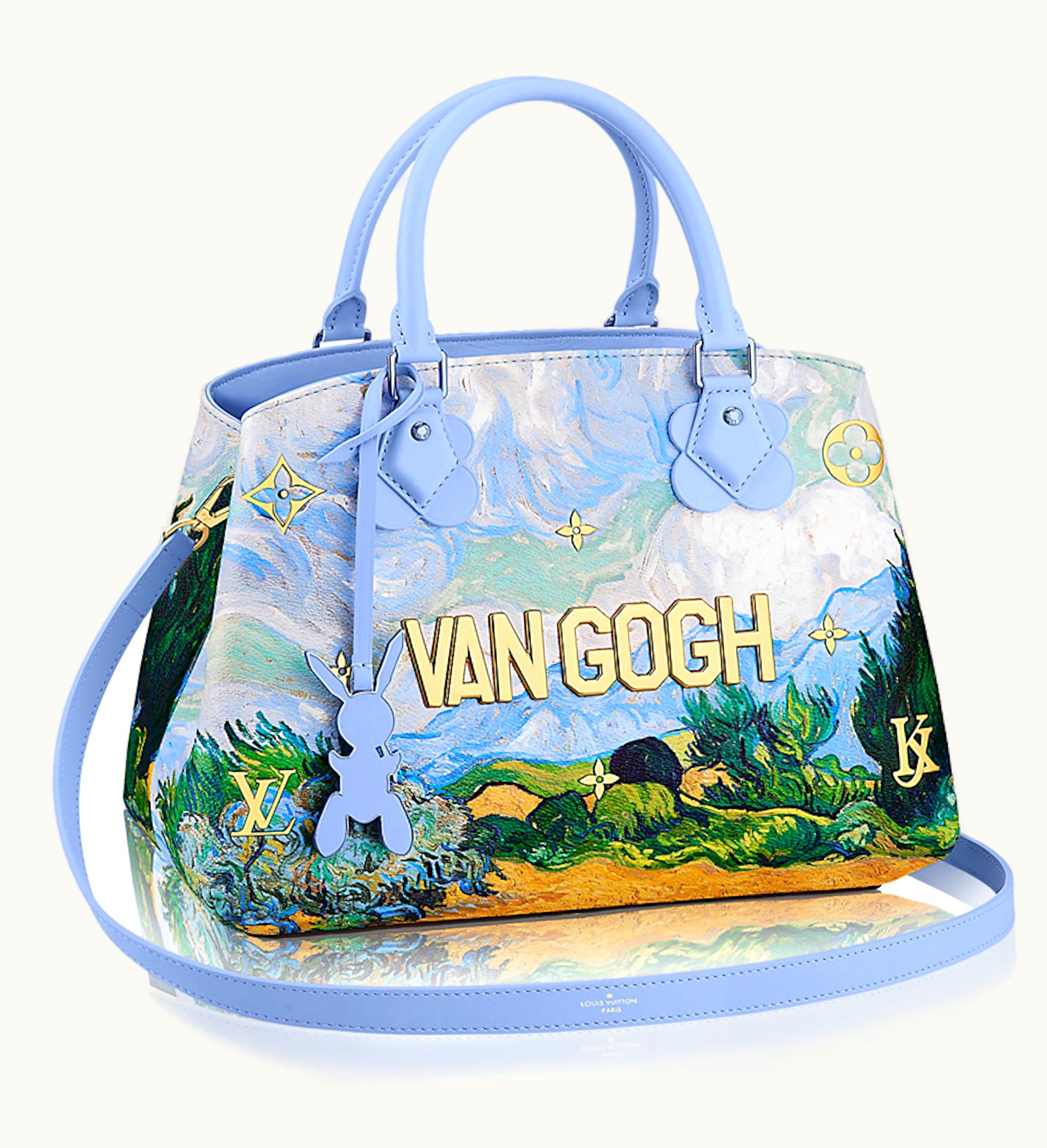 Louis Vuitton Louis Vuitton X Jeff Koons Montaigne Vincent Van Gogh Masters MM Lavender Multicolor
