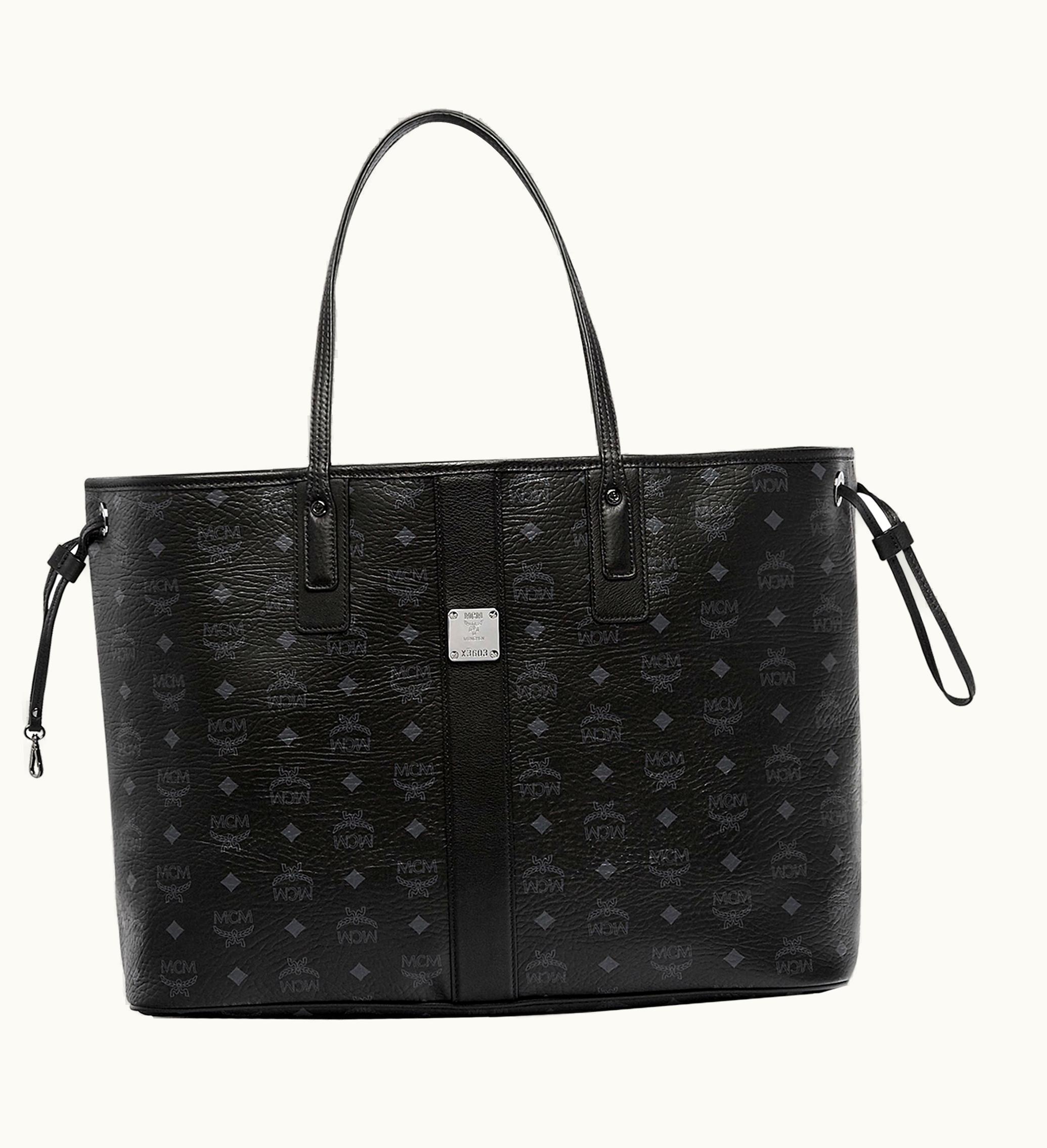 MCM Reversible Liz Shopper Visetos Large Black 1