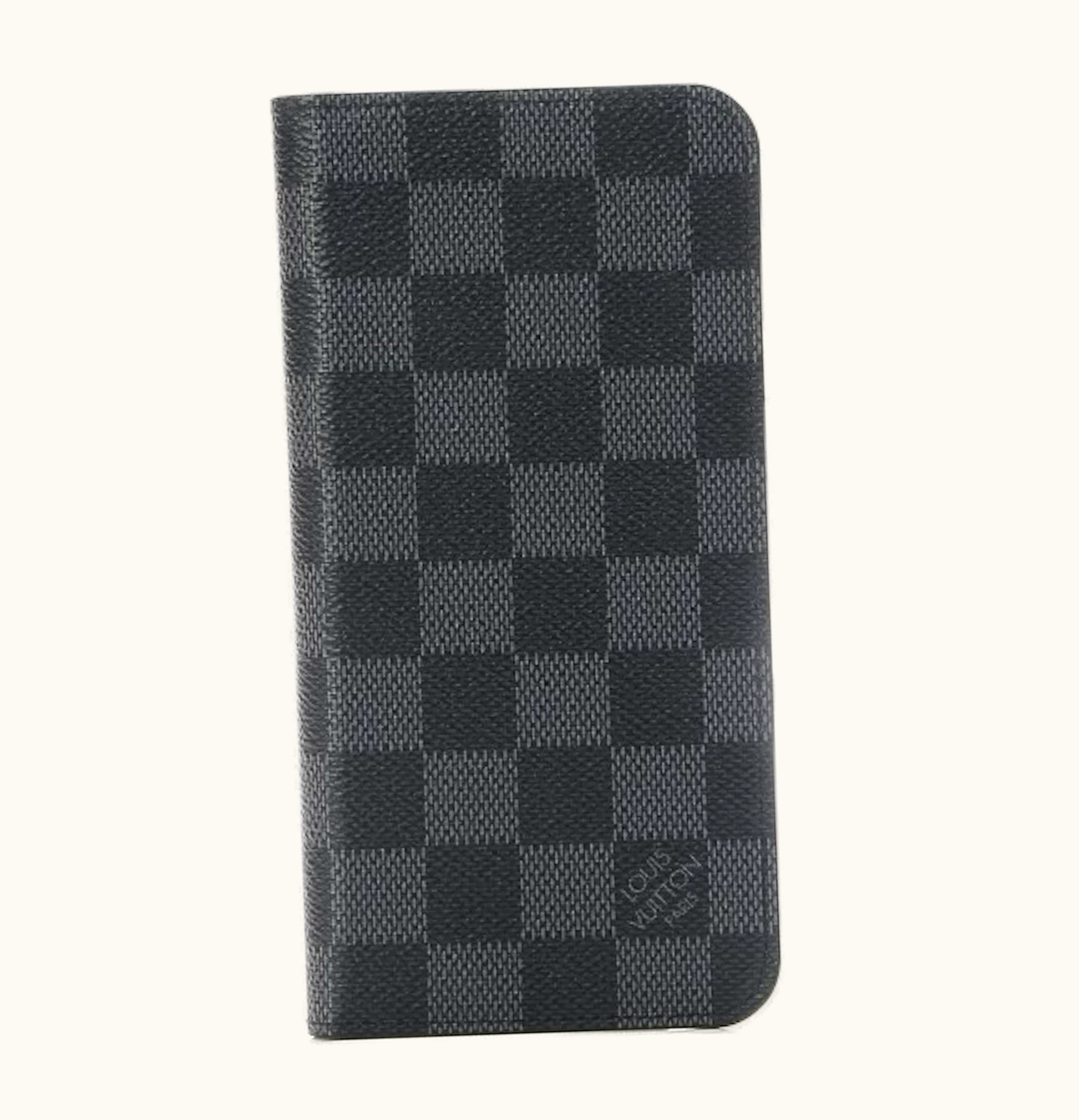 Louis Vuitton Louis Vuitton Folio Case Iphone 7 8 Plus Damier Graphite Toile Canvas Black Grey