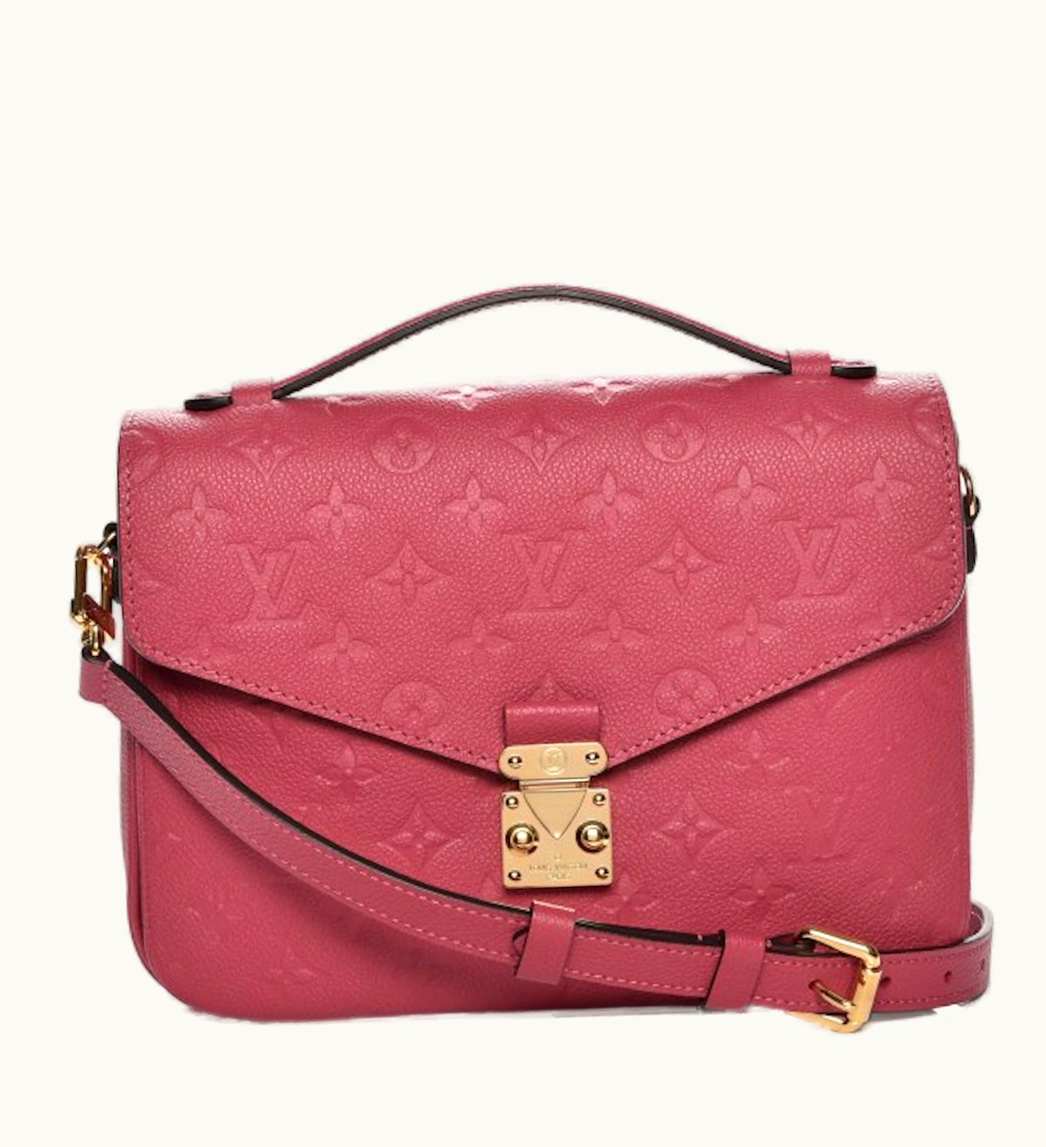 Louis Vuitton Louis Vuitton Pochette Metis Monogram Empreinte Calfskin Rose Bruyere