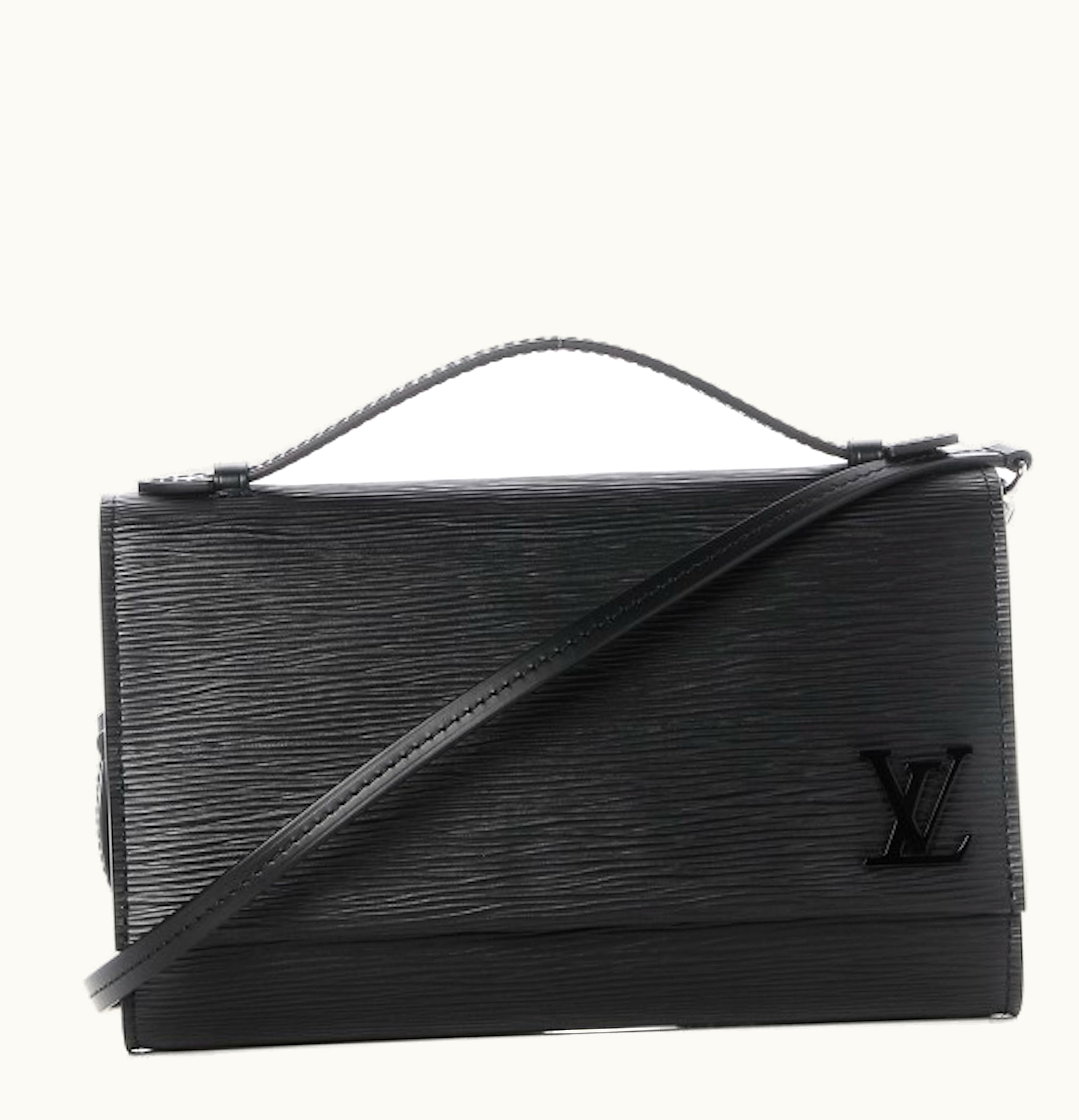 Louis Vuitton Louis Vuitton Clutch Clery Epi With Accessories Black