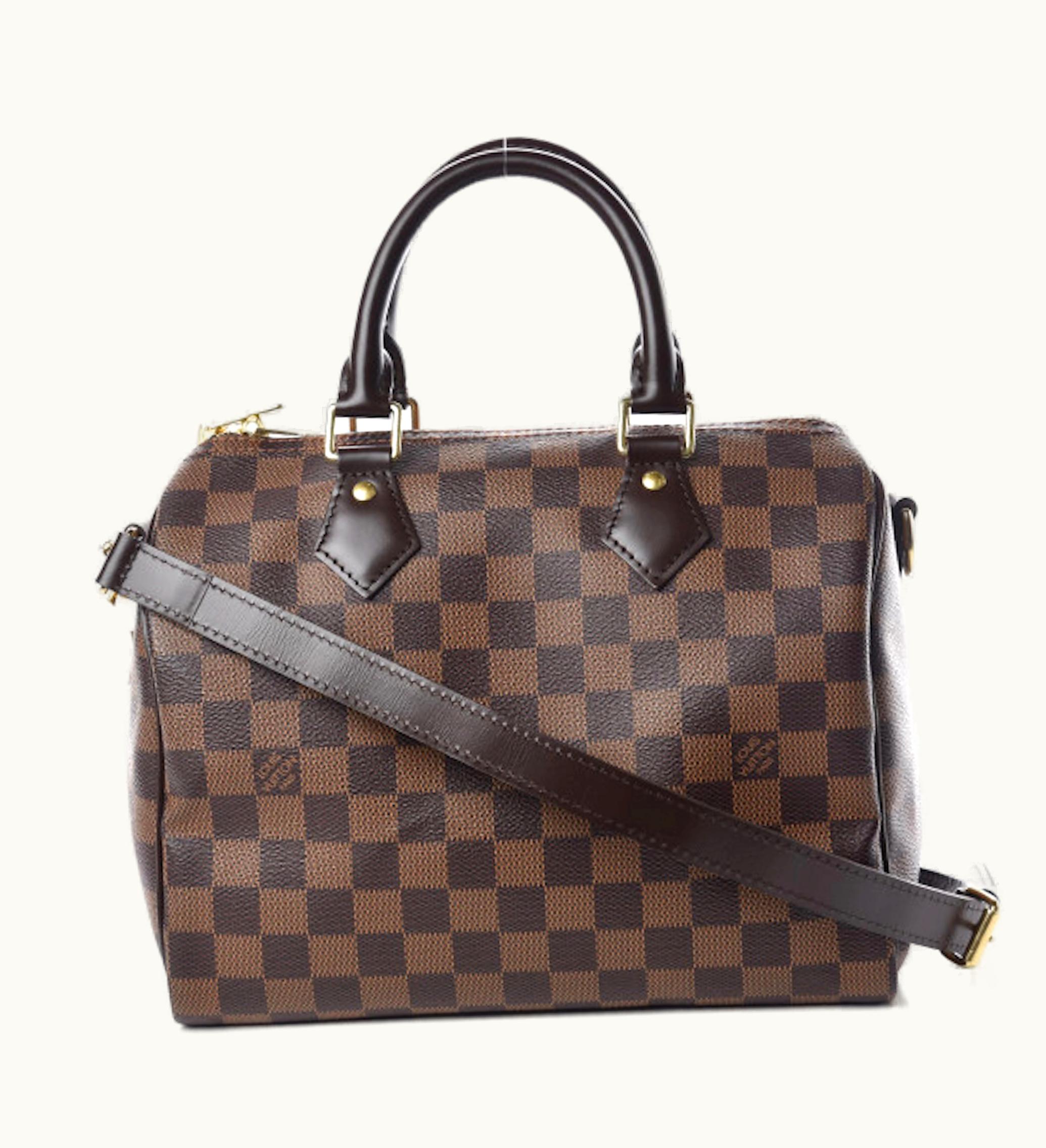 Louis Vuitton Louis Vuitton Speedy Bandouliere Damier Ebene Without Accessories 25 Brown