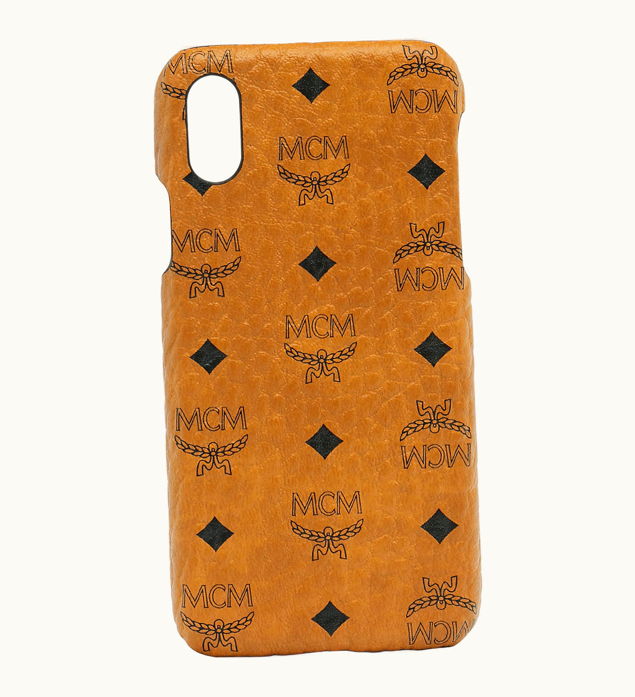 MCM MCM Iphone X Case Visetos Original Cognac