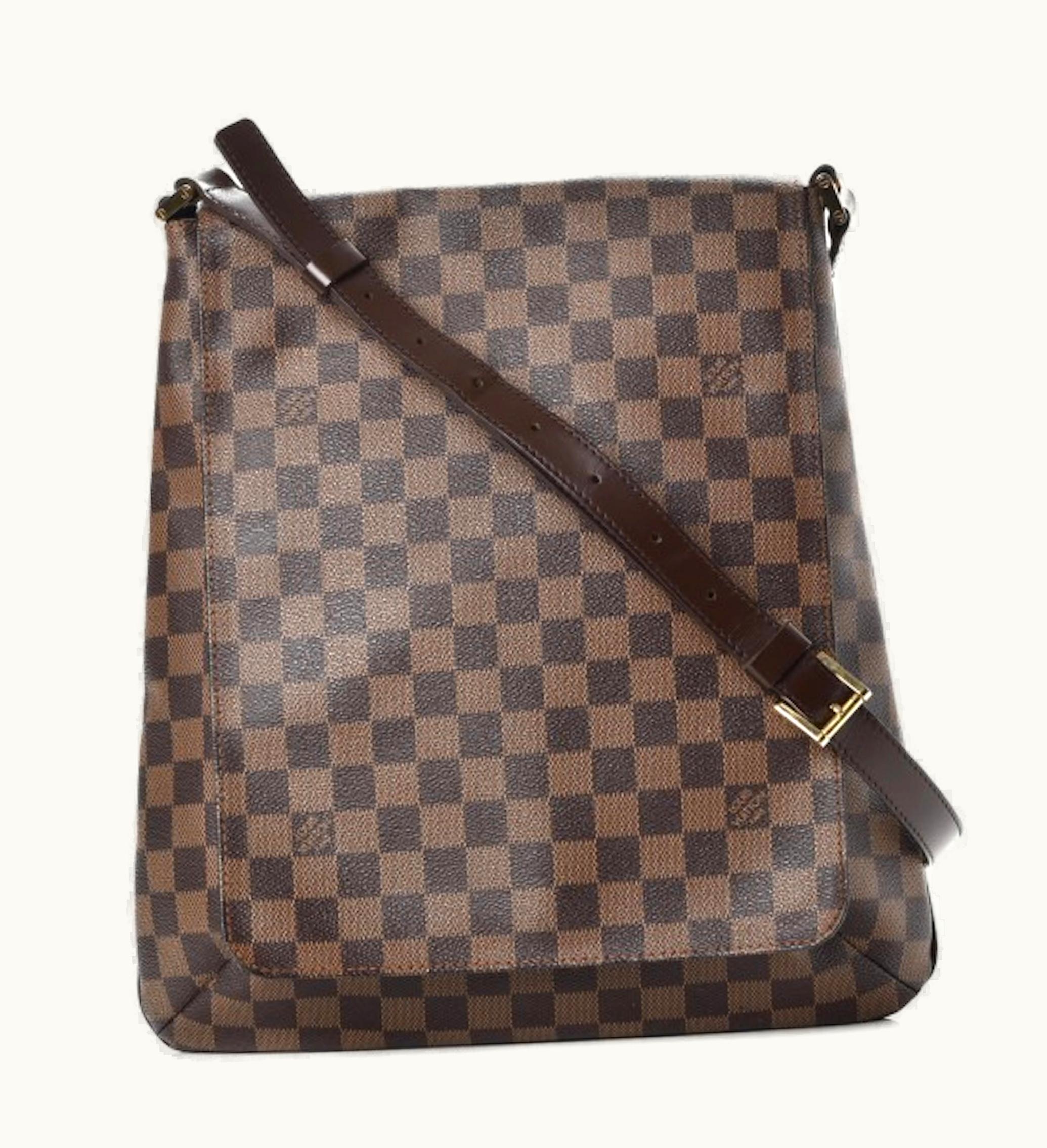 Louis Vuitton Louis Vuitton Messenger Musette Damier Ebene Gm Brown