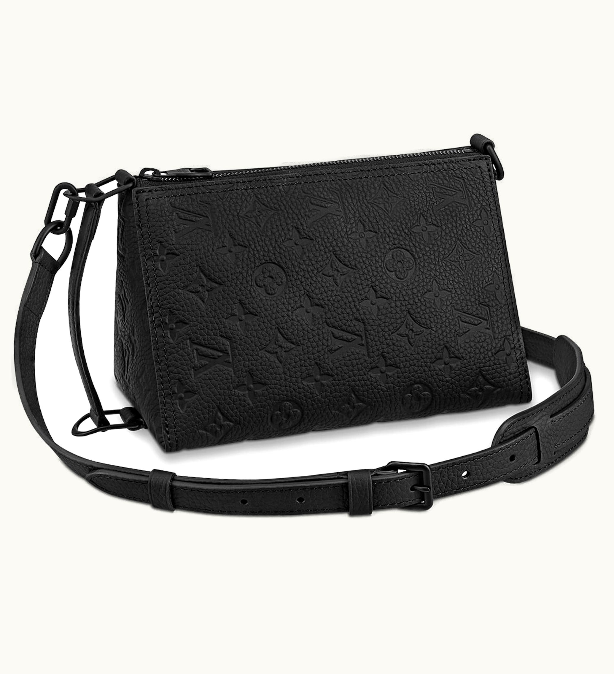 Louis Vuitton Louis Vuitton Messenger Triangle Monogram Taurillon Black