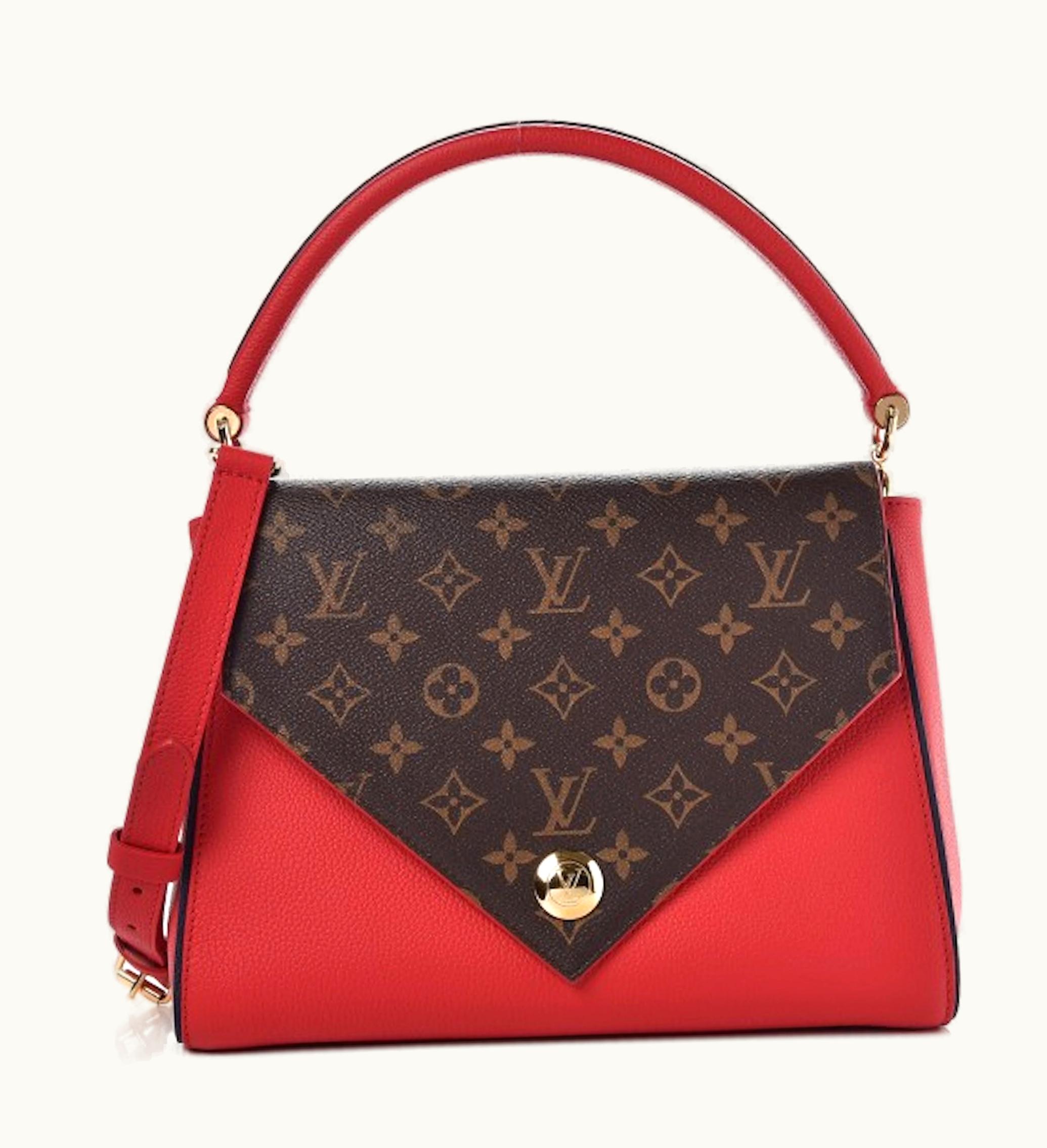 Louis Vuitton Louis Vuitton Flap Double V Monogram With Accessories Rubis
