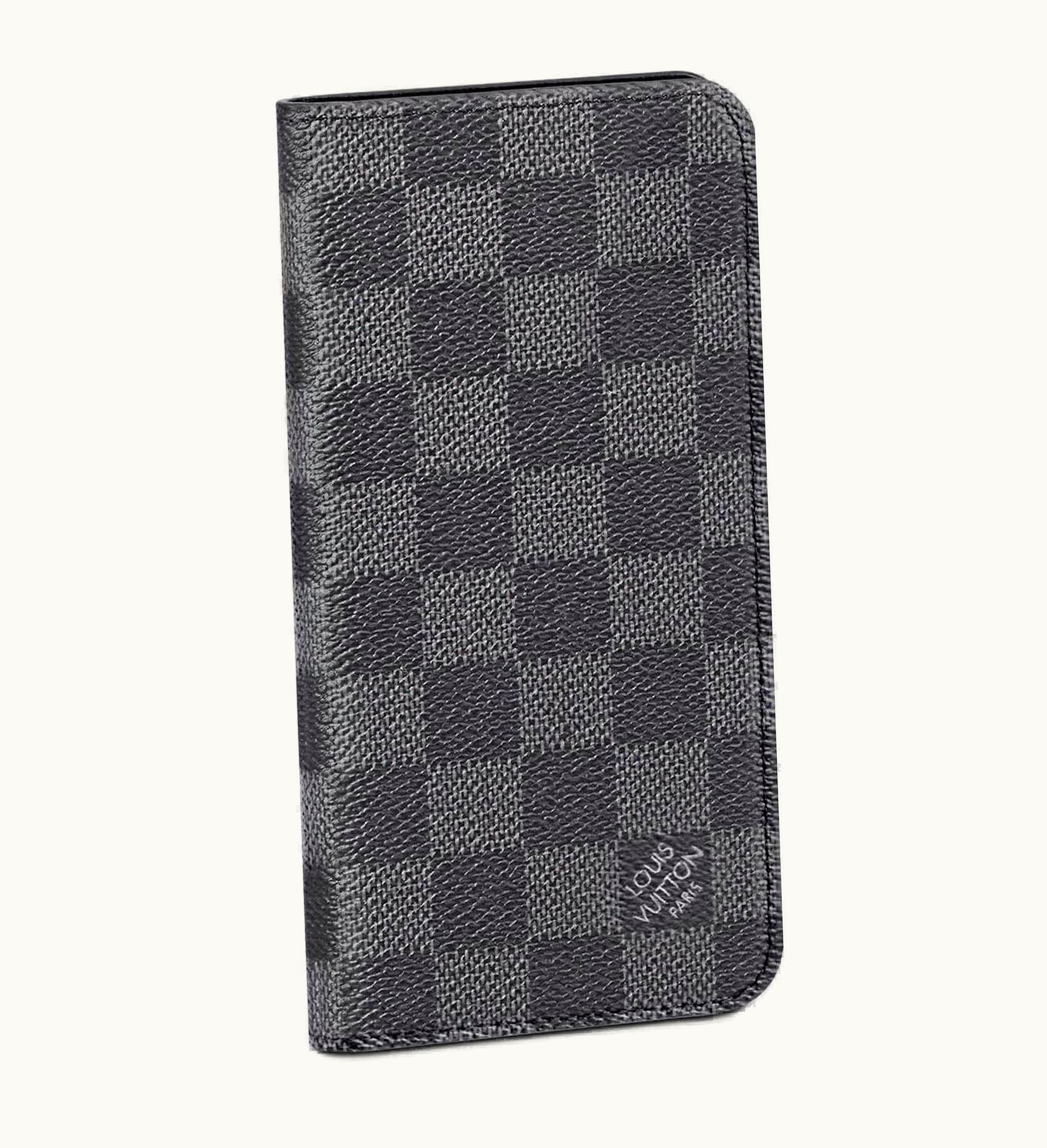 Louis Vuitton Louis Vuitton Iphone Folio Damier Graphite XS Max Black Lining