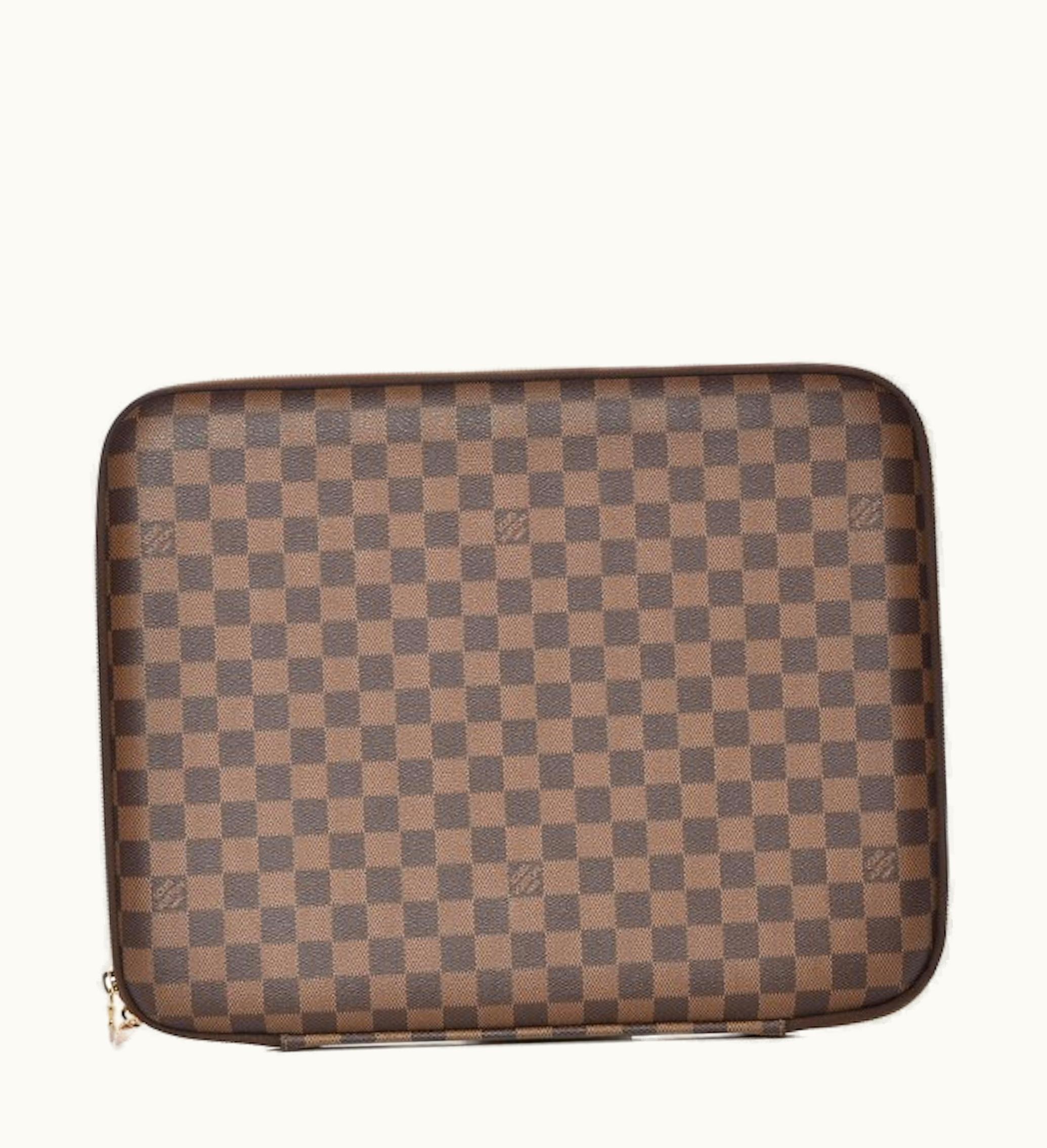 Louis Vuitton Louis Vuitton Laptop Sleeve 15 Damier Ebene Canvas Brown