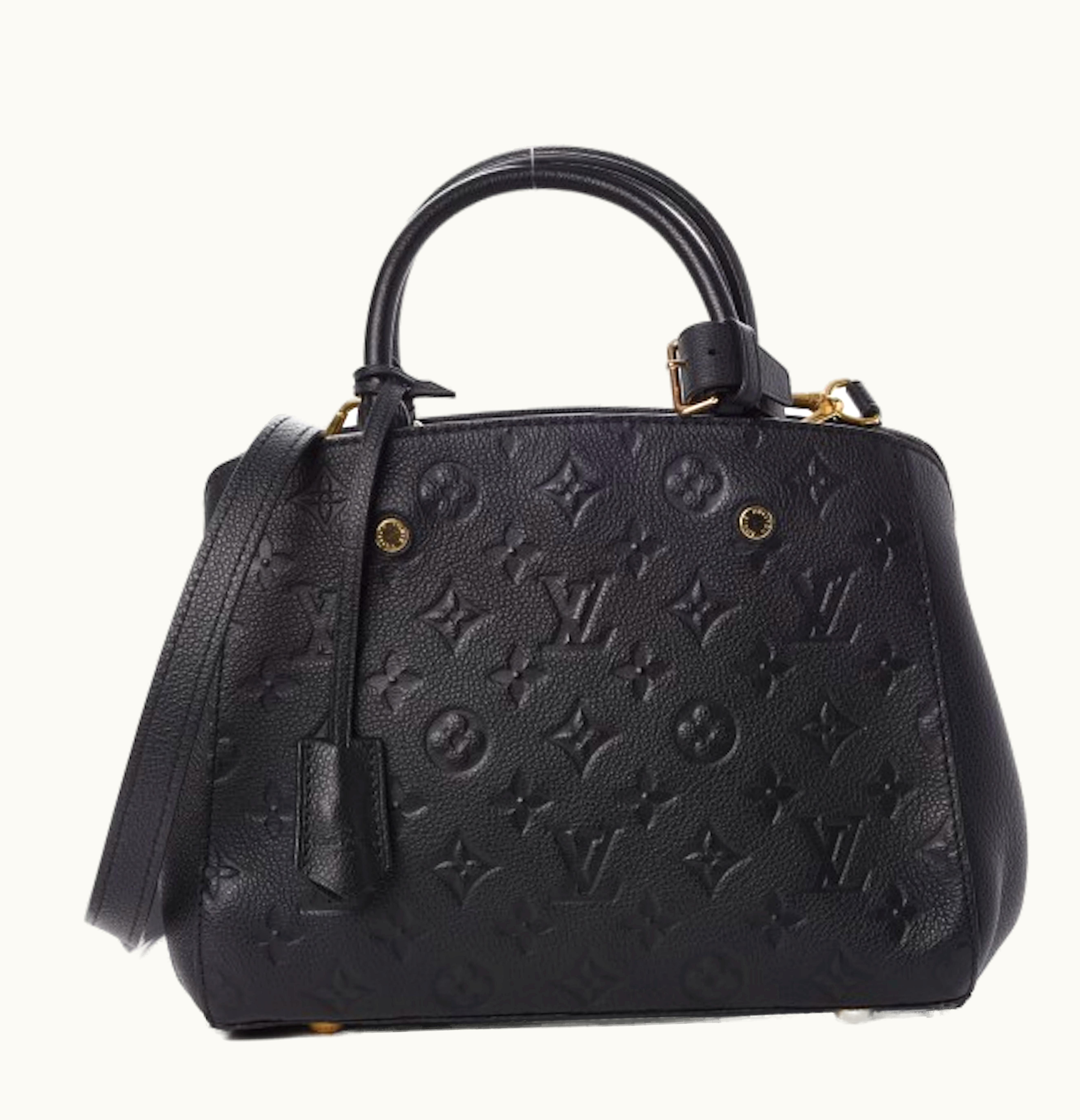 Louis Vuitton Louis Vuitton Montaigne Monogram Empreinte BB Noir Black