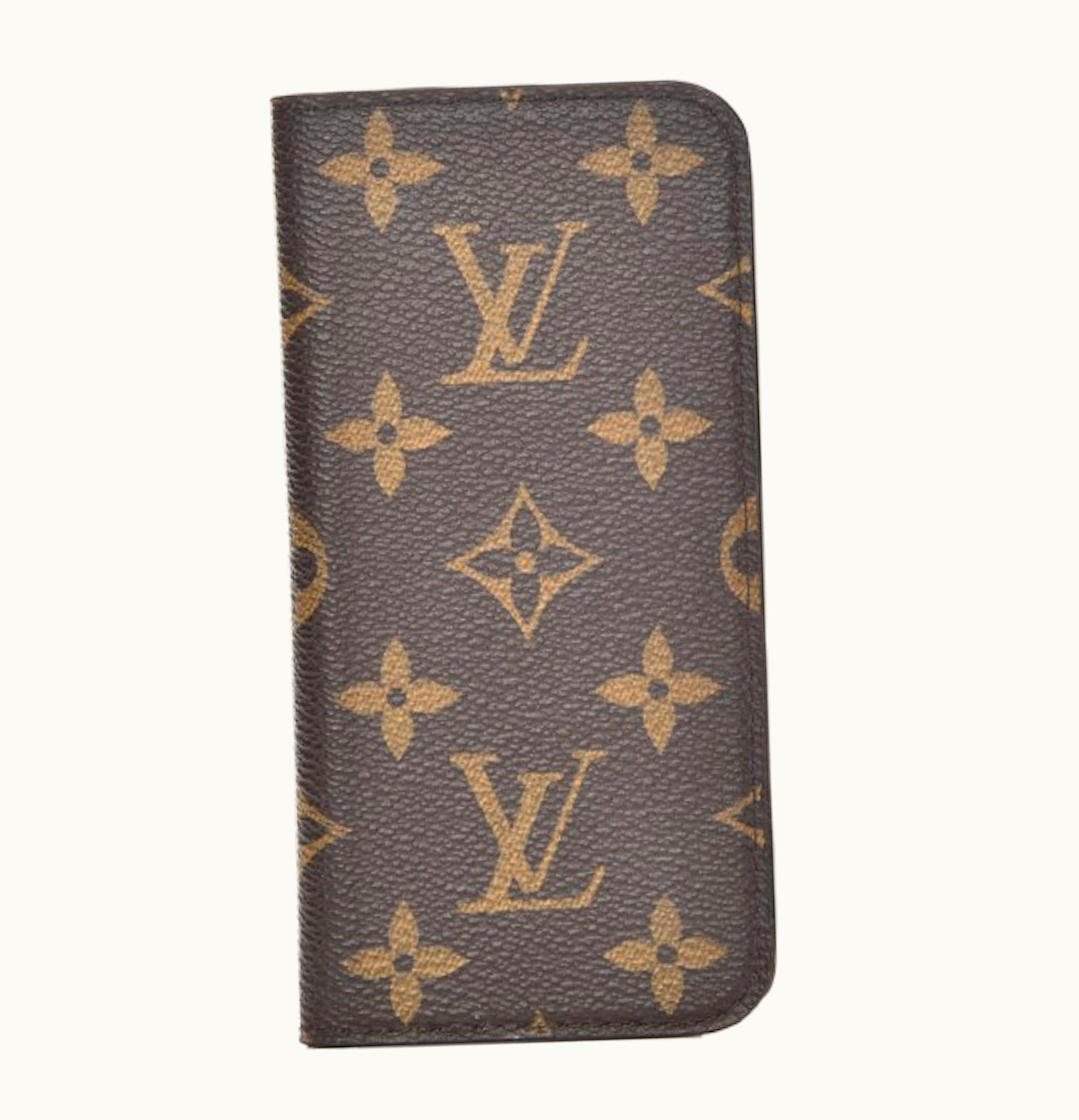 Louis Vuitton Louis Vuitton Folio Case Iphone 6 Monogram Toile Canvas Brown